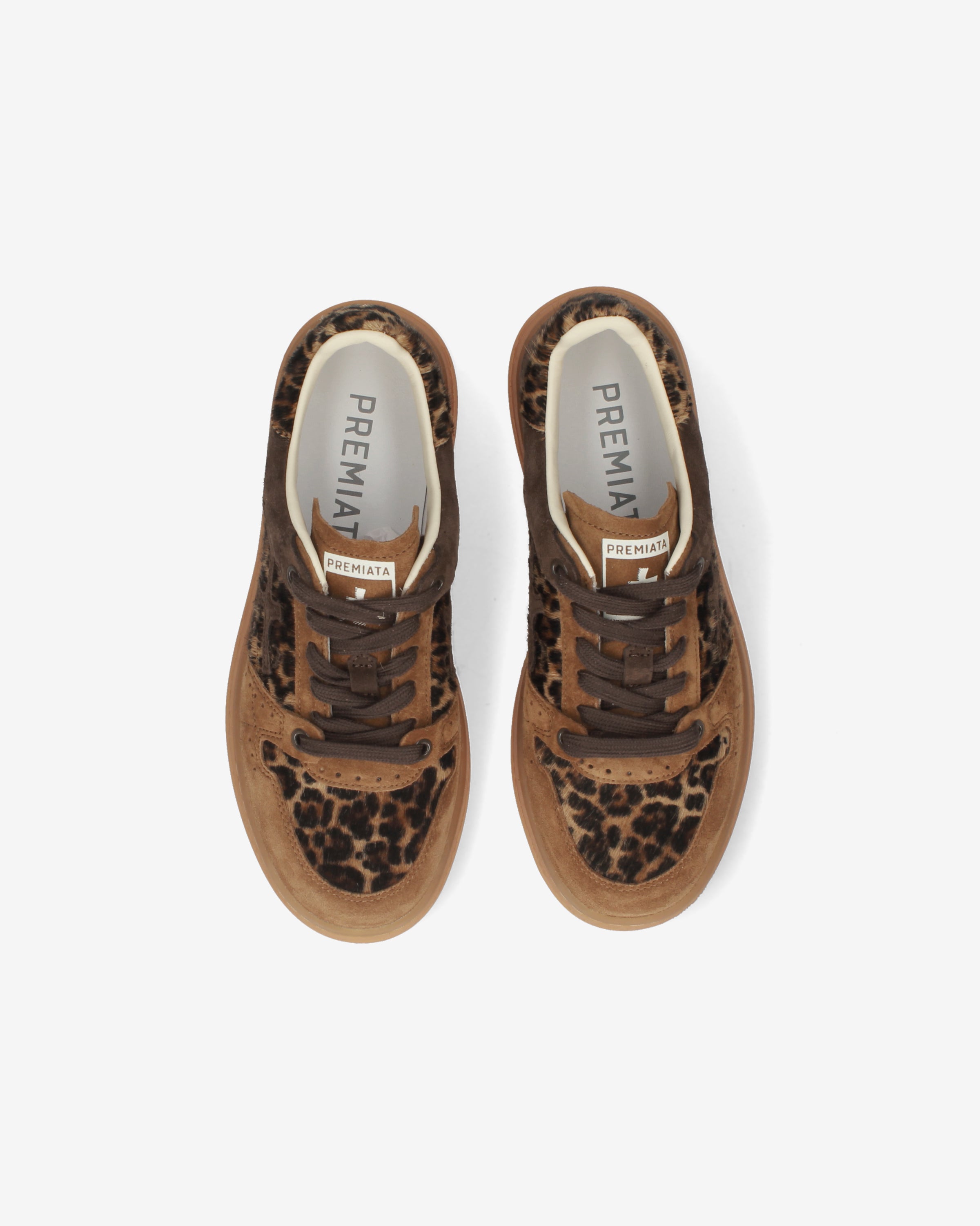 premiata-quinnd-8643-damen-sneaker-suede-animalier-beige-moro image 6