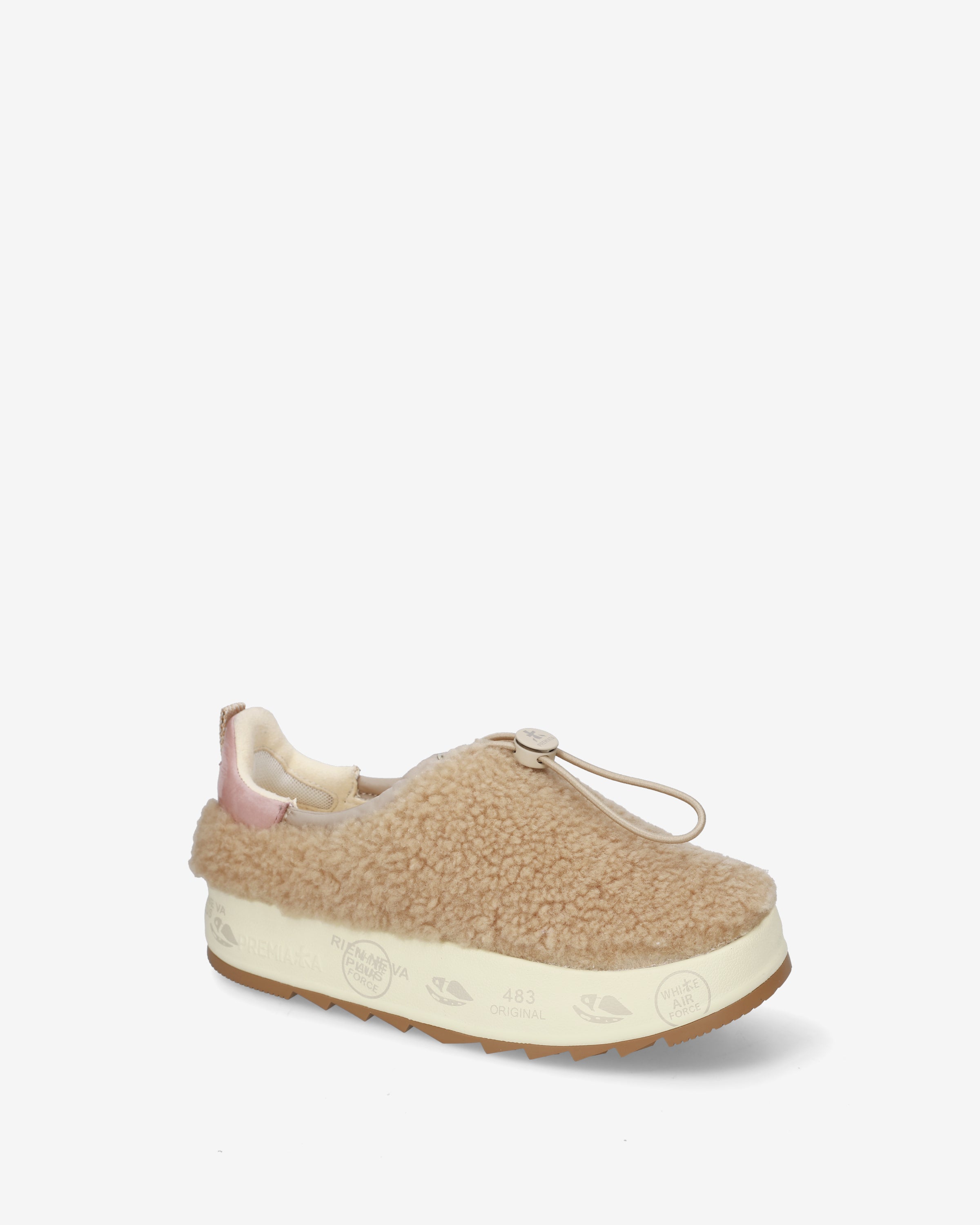 premiata-puffyd-8684-damen-sneaker-beige-montone-mit-kordelzug image 4