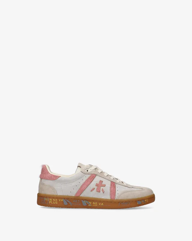 premiata-bonnied-8574-sneaker-beige-rosa-damen image 1