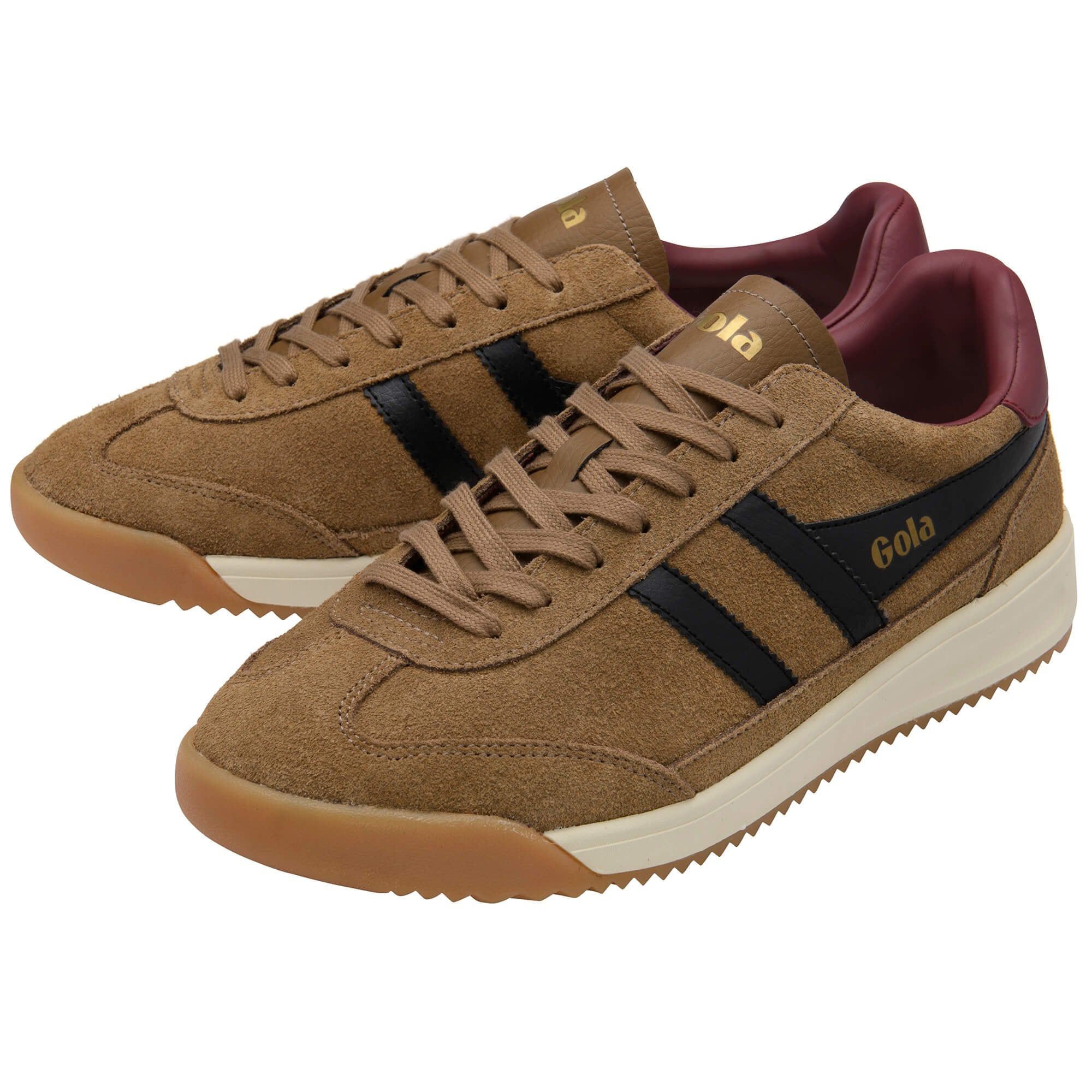 gola-tornado-88-herren-sneaker-tabak-wildleder-burgund image 3