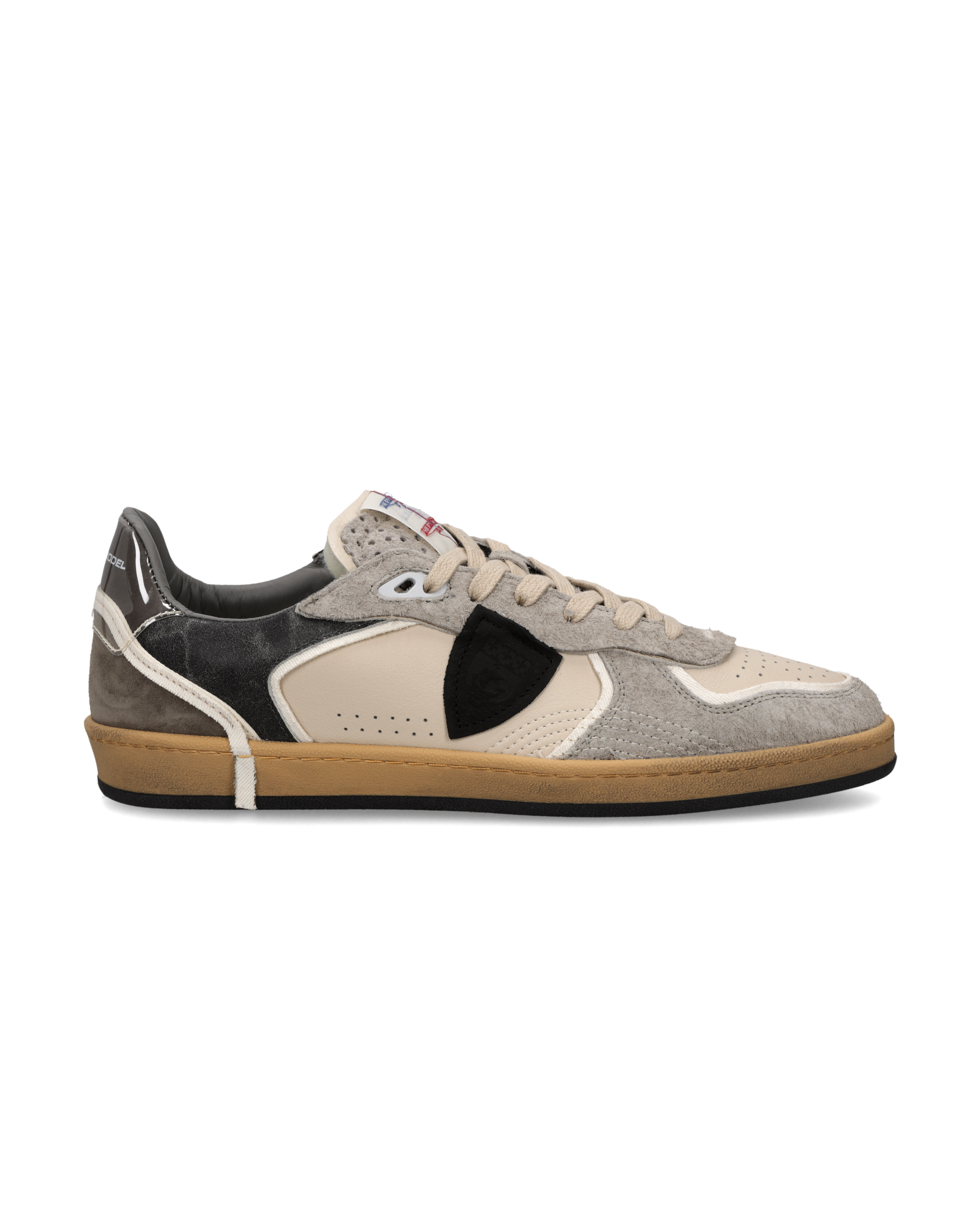 philippe-model-pgal-sneaker-herren-lait-beige-gris-anthracite image 1
