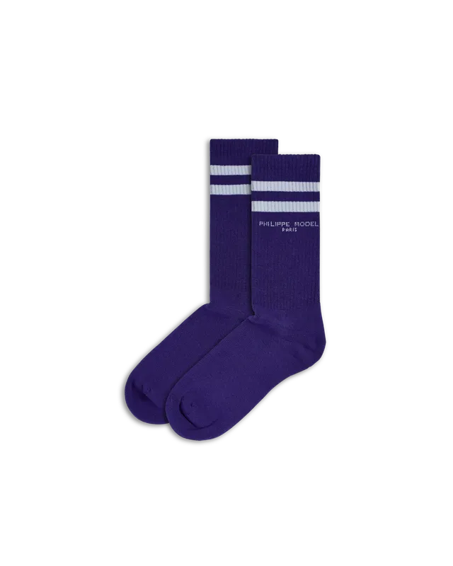 philippe-model-unisex-socken-baumwolle-violett-wei image 1
