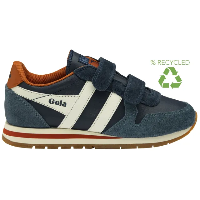 gola-daytona-pure-strap-sneaker-f-r-kinder-klett-in-marine-t-rkis-cremewei image 1