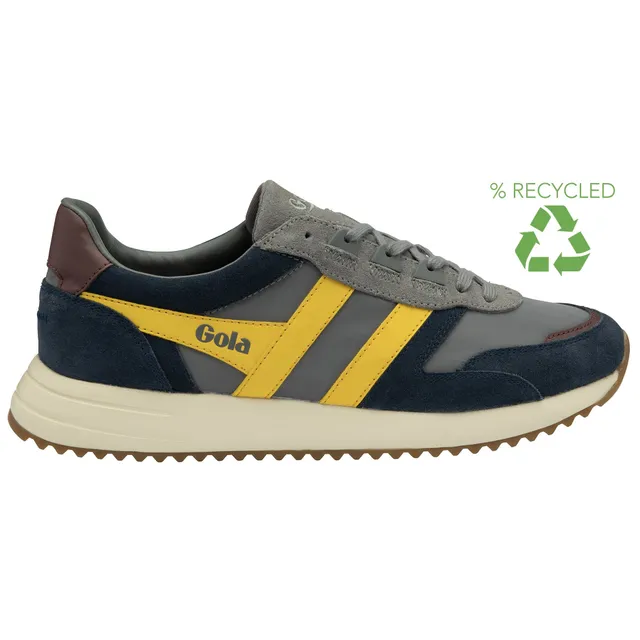 gola-chicago-herren-sneaker-grau-navy-gelb-retro-jogger image 1