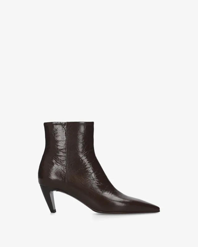 premiata-stivaletti-vernice-marrone-damen-6-cm image 1