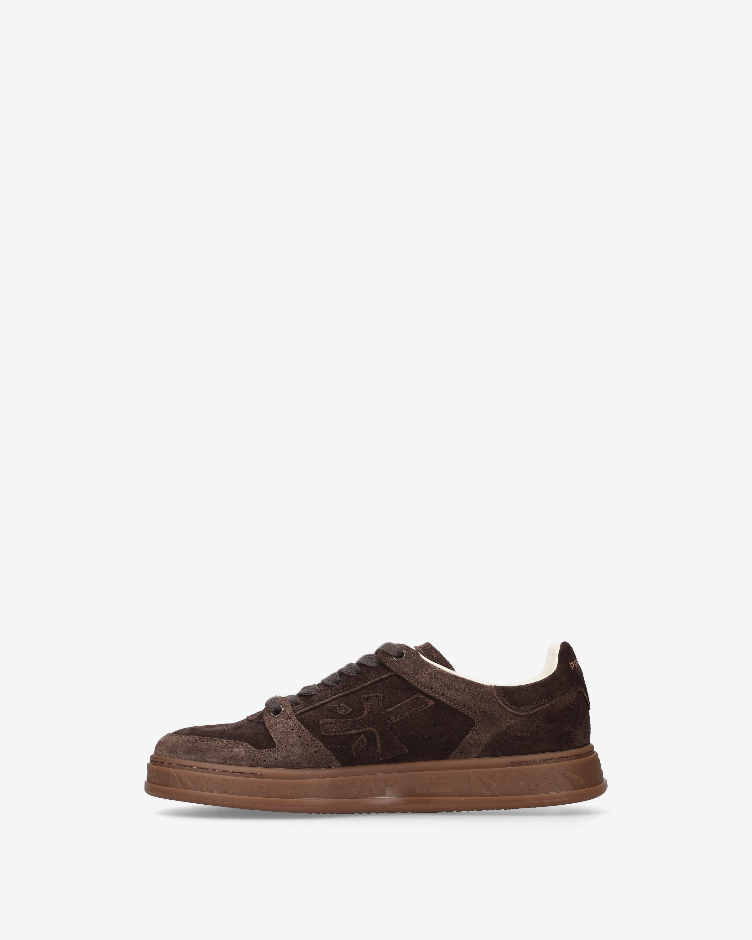 premiata-quinn-8648-herren-suede-sneaker-testa-di-moro image 3