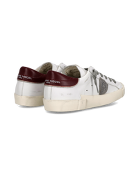 philippe-model-prsx-sneaker-damen-wei-bordeaux-grau image 2
