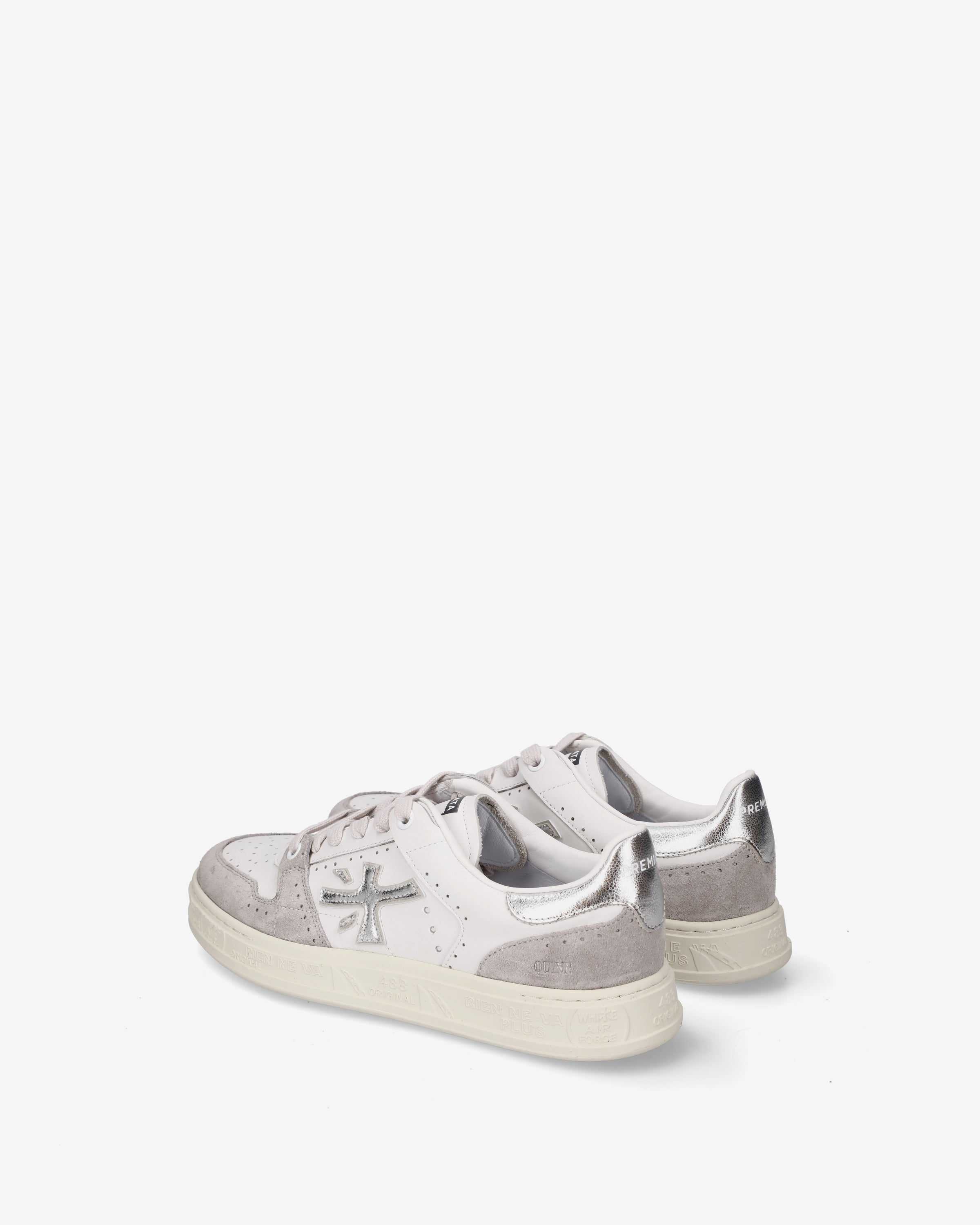 premiata-quinnd-8642-sneaker-cremeweiss-silber-damen image 5