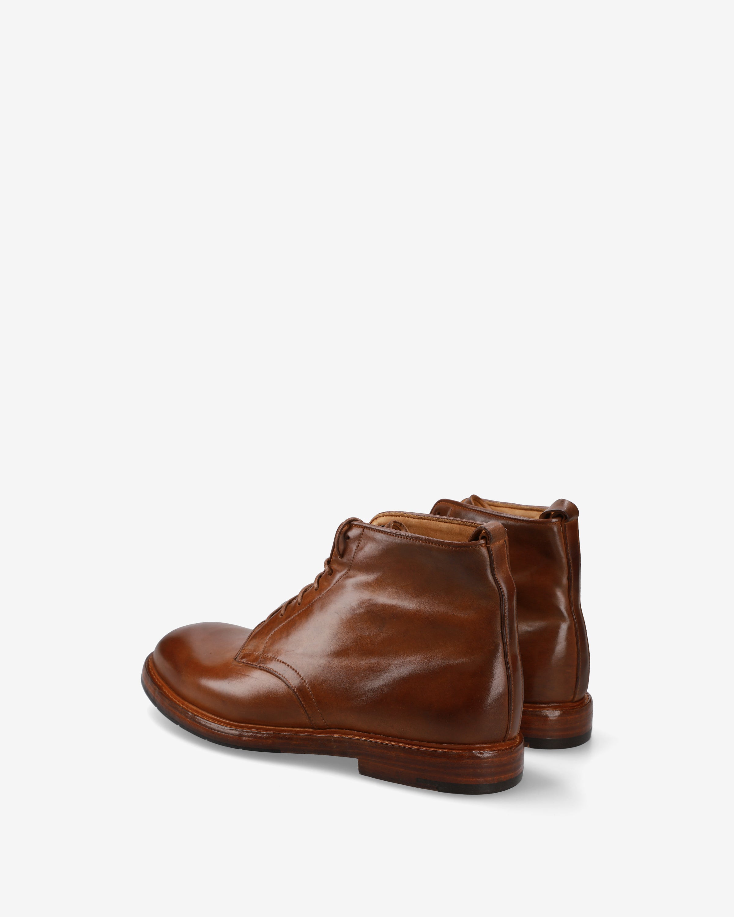 premiata-stivaletto-stringato-cordovan-herrenboot-oak image 5