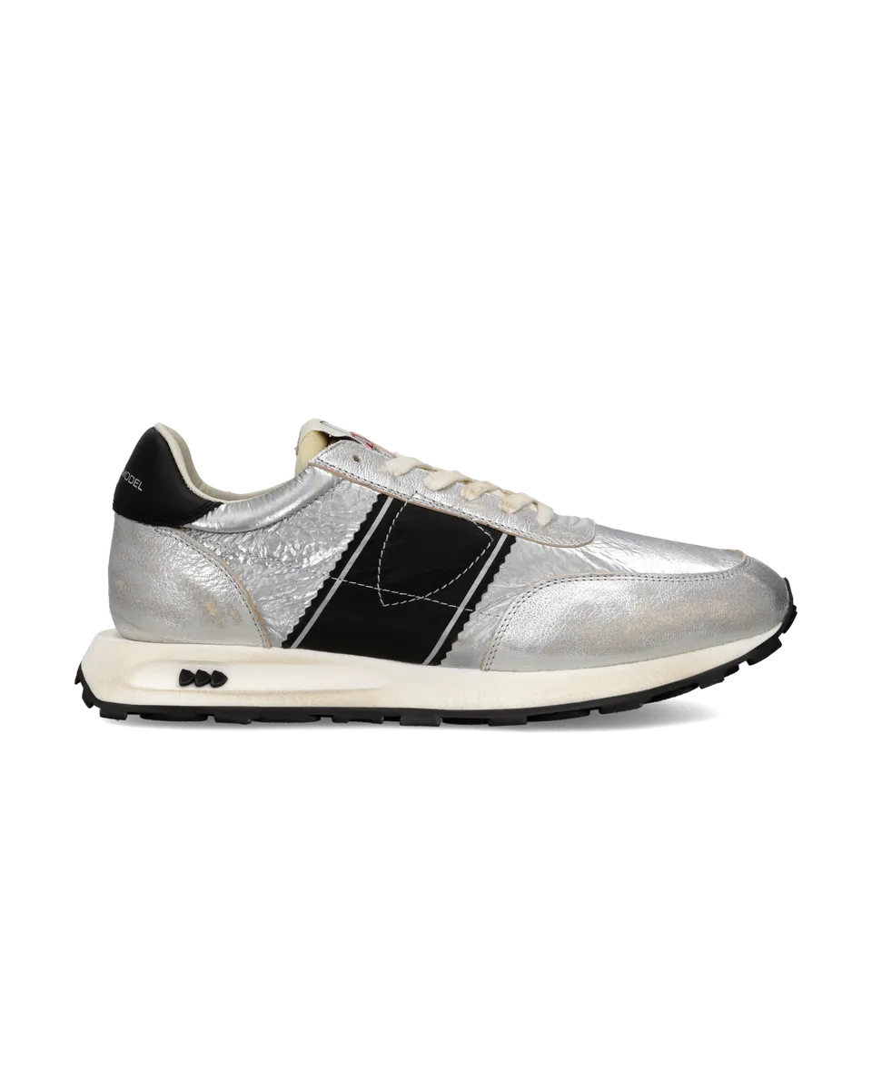 philippe-model-tour-running-sneaker-herren-silber-schwarz image 1
