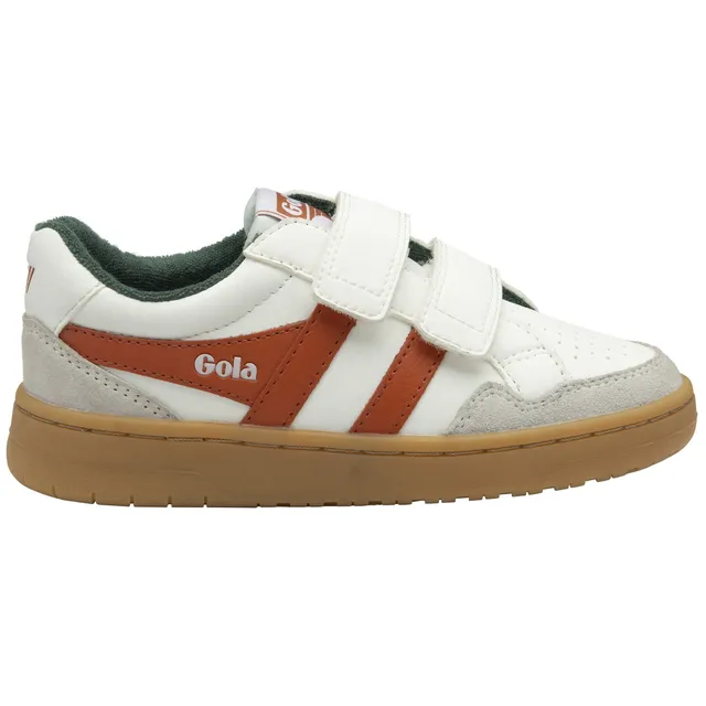 gola-eagle-strap-turnschuhe-f-r-kinder-wei-orange-mit-klett image 1
