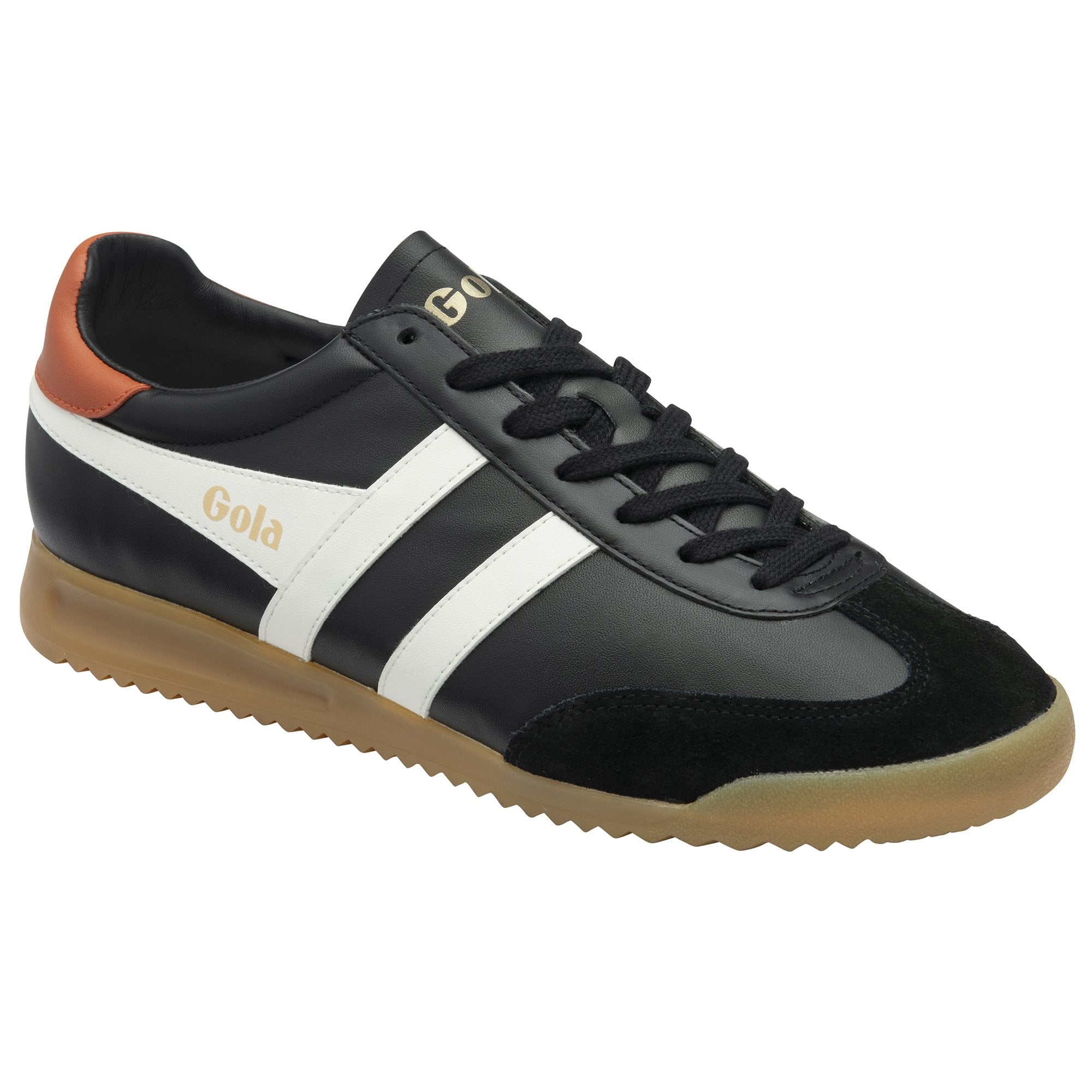 gola-torpedo-leder-sneaker-f-r-herren-schwarz-orange image 2
