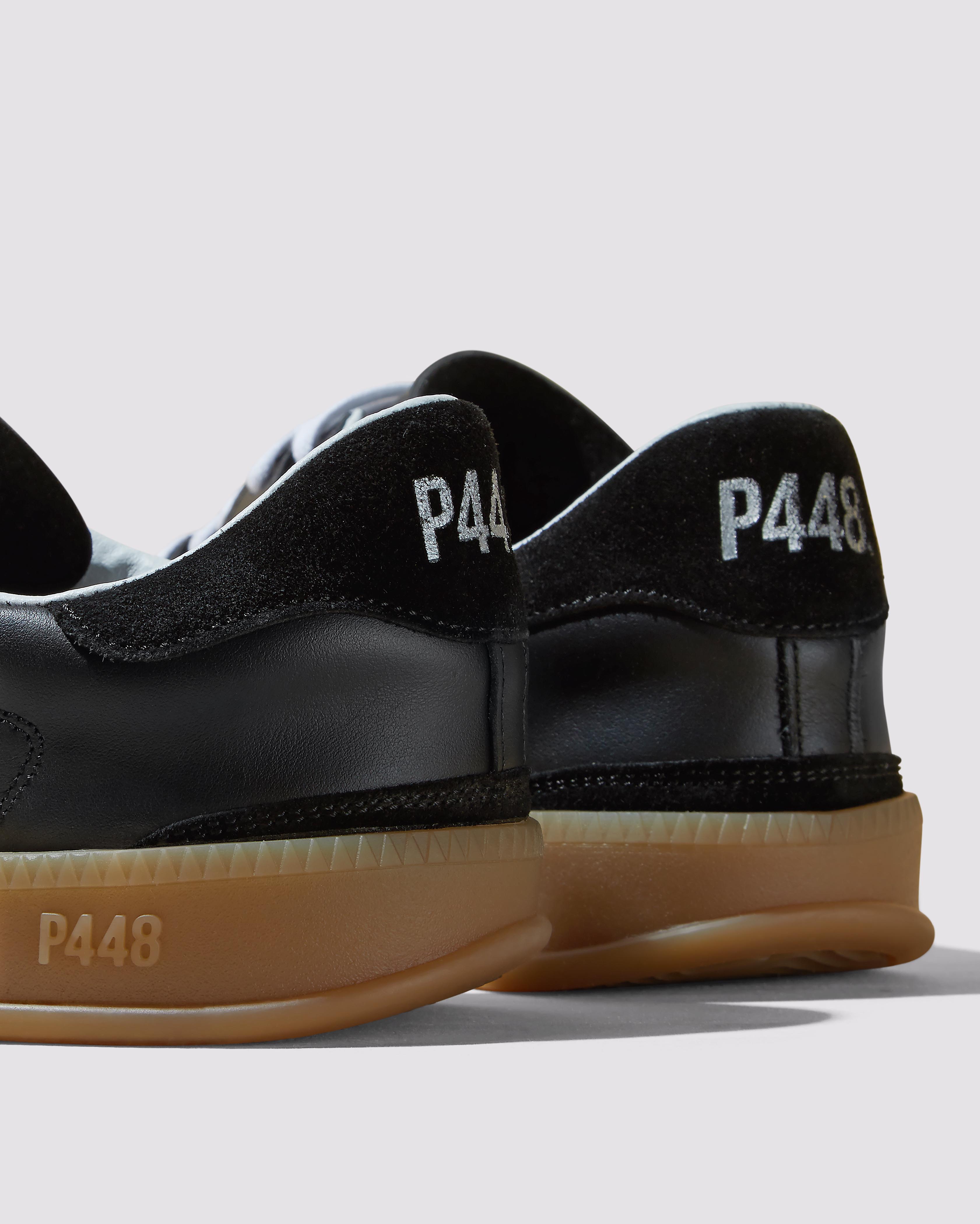 p448-monza-black-low-top-sneaker-schwarzes-leder image 5