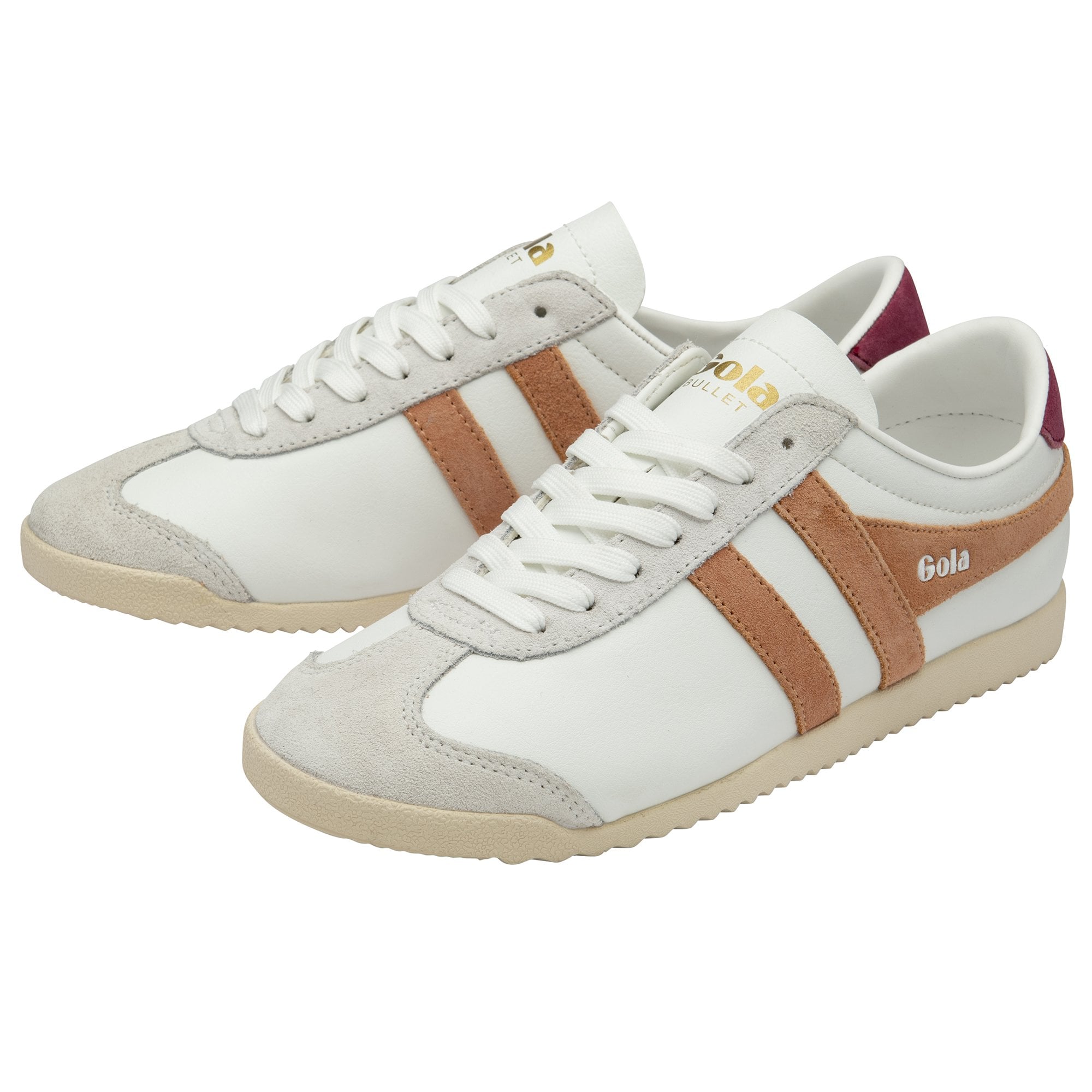 gola-bullet-pure-sneaker-f-r-damen-wei-terrakotta-kirschrot image 3