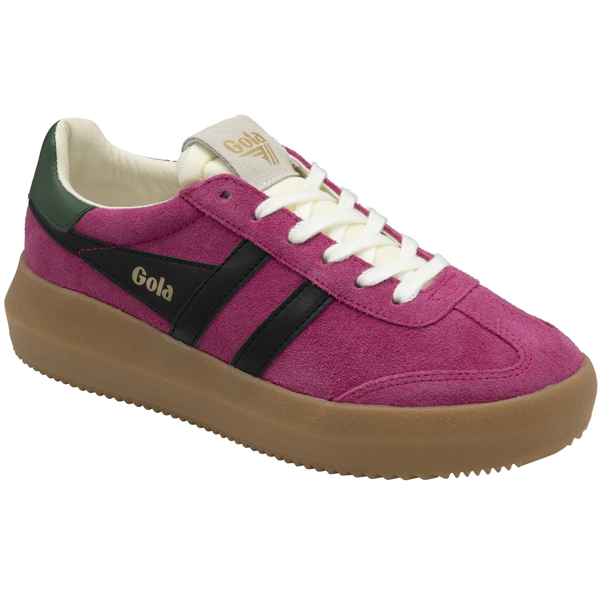 gola-athena-sneaker-f-r-damen-mit-plateau-in-fuchsia-schwarz-gr-n image 2