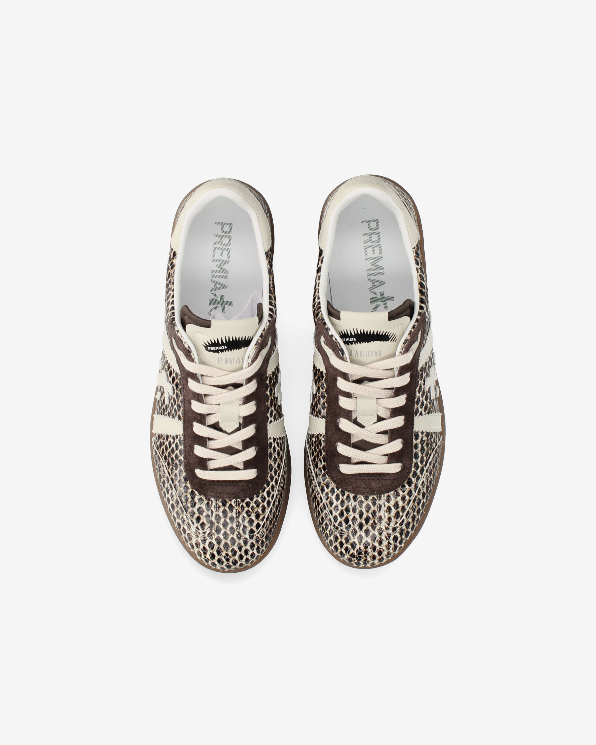 premiata-bonnied-8573-damen-sneaker-beige-brown-python image 6