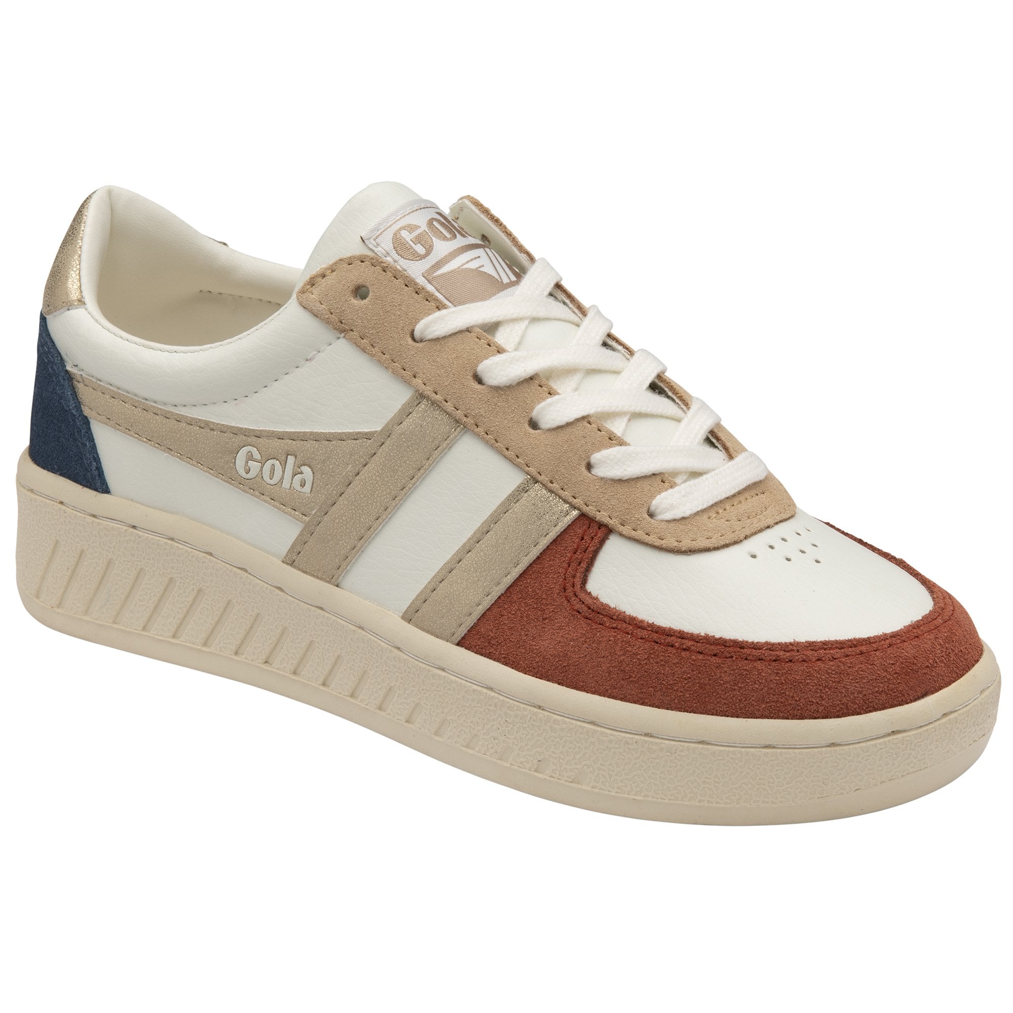gola-grandslam-quadrant-damen-sneaker-off-white-orange image 2