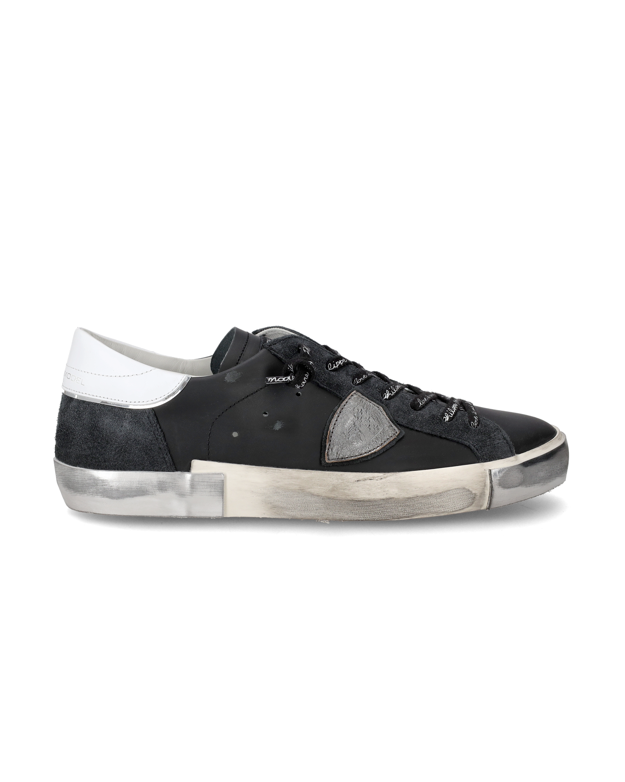 philippe-model-prsx-sneaker-herren-schwarz-silber image 1