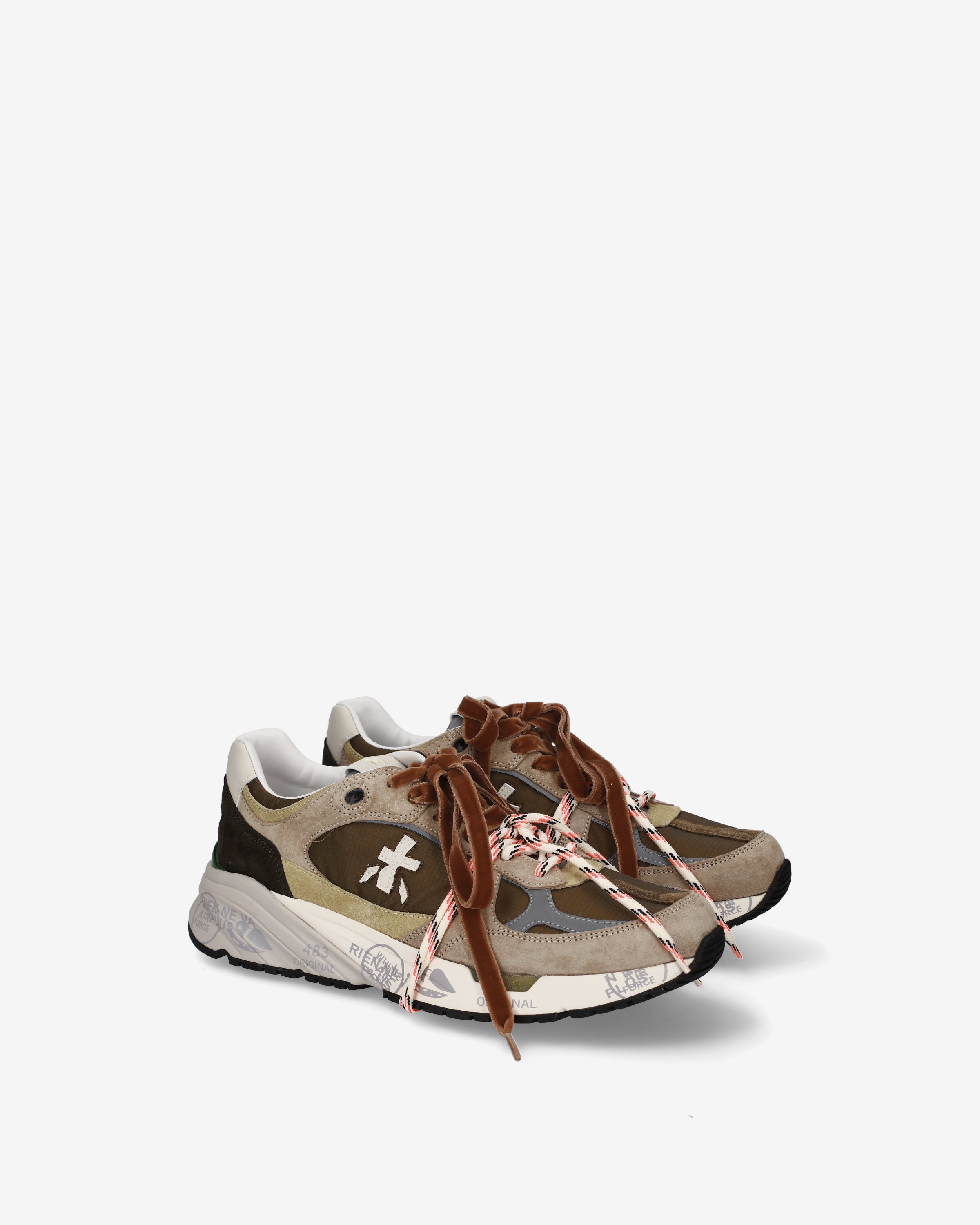 premiata-mased-8521l-sneaker-damen-panna-oliv image 2
