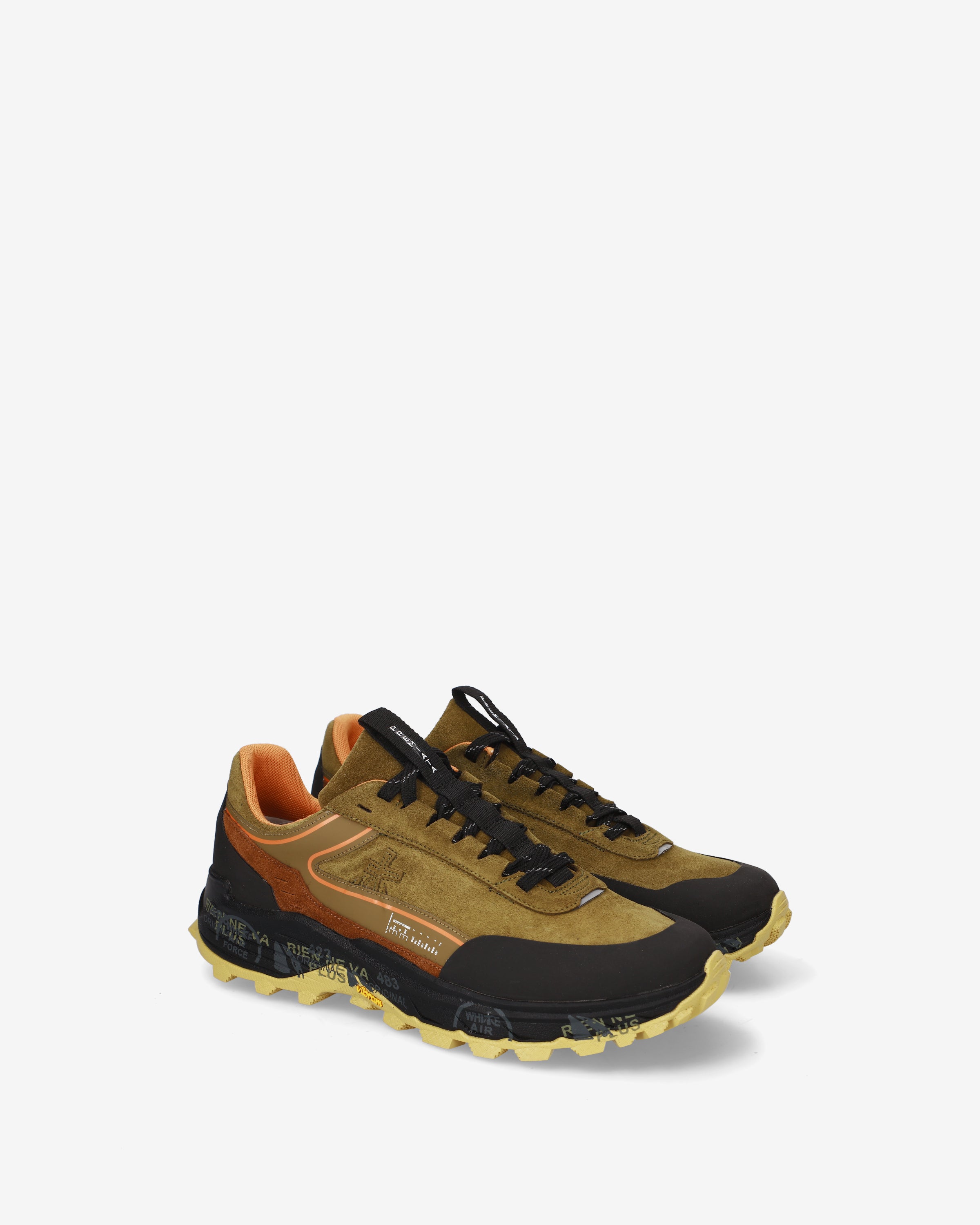 premiata-devin-501-sneaker-olive-suede-vibram-herren image 2