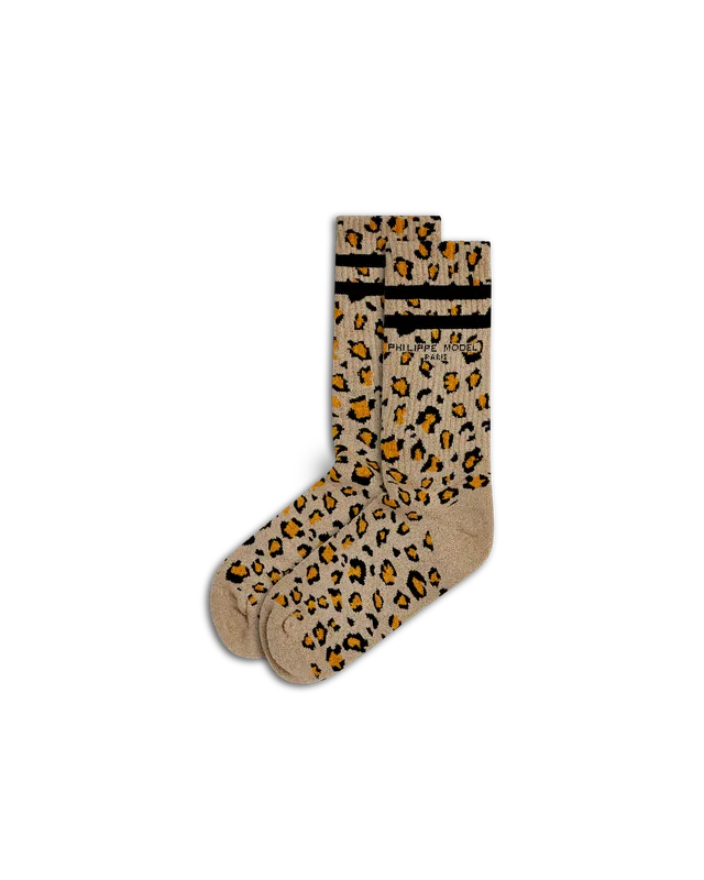 philippe-model-unisex-socken-baumwolle-pailletten-platin image 1