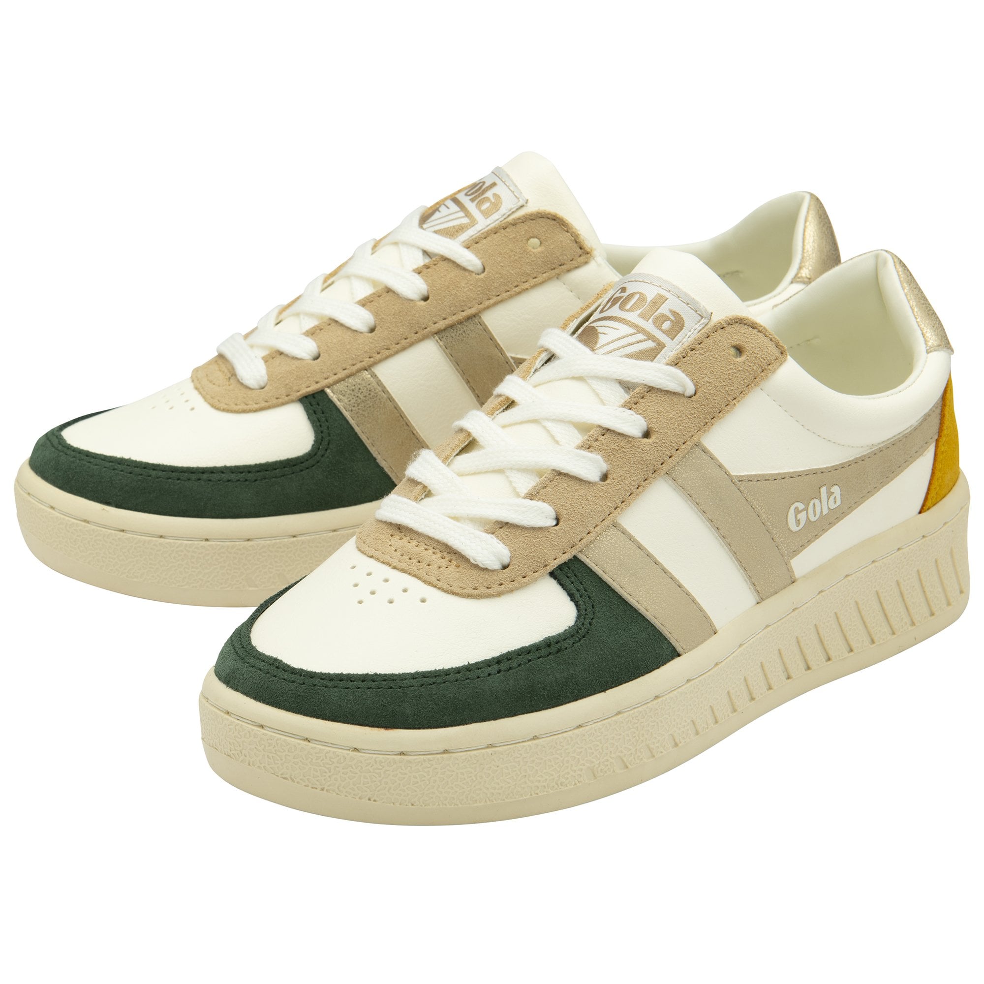 gola-grandslam-quadrant-damen-sneaker-off-white-gr-n-gold image 3