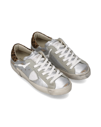 philippe-model-prsx-damen-sneaker-silber-animal-print image 5