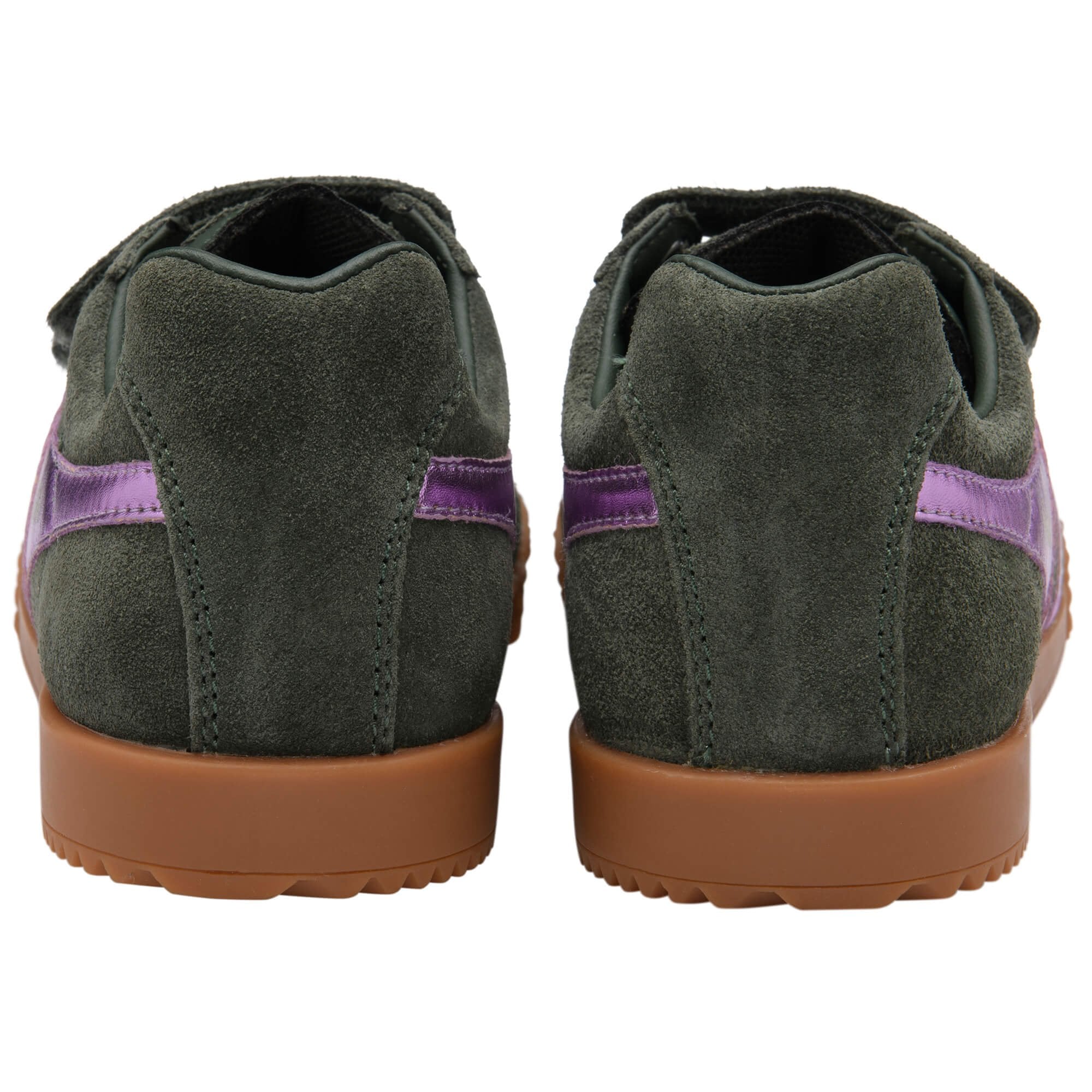 gola-harrier-glitzer-kinder-sneaker-khaki-lila-klett image 4