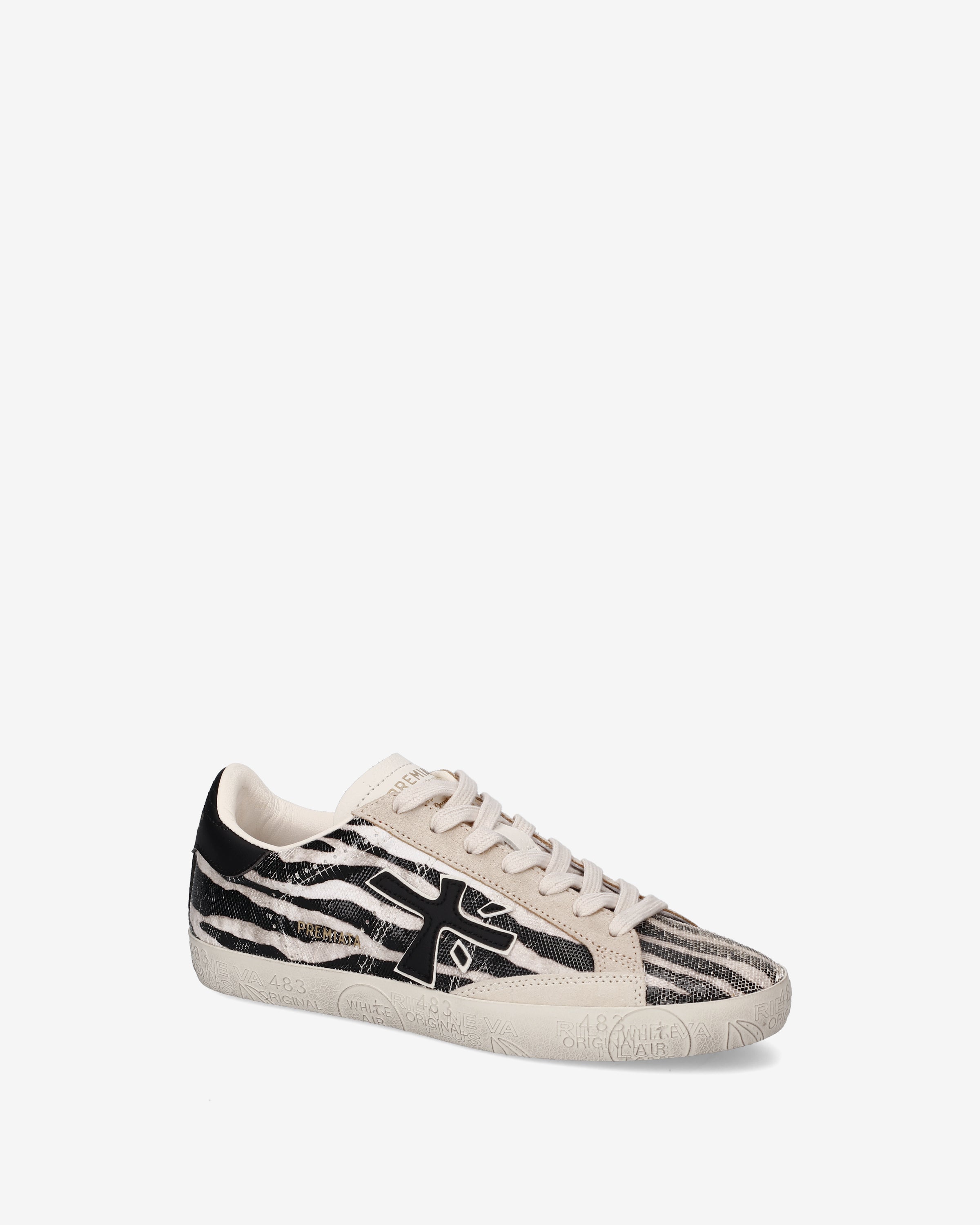premiata-stevend-8053-sneaker-panna-schwarz-animalier-suede image 3