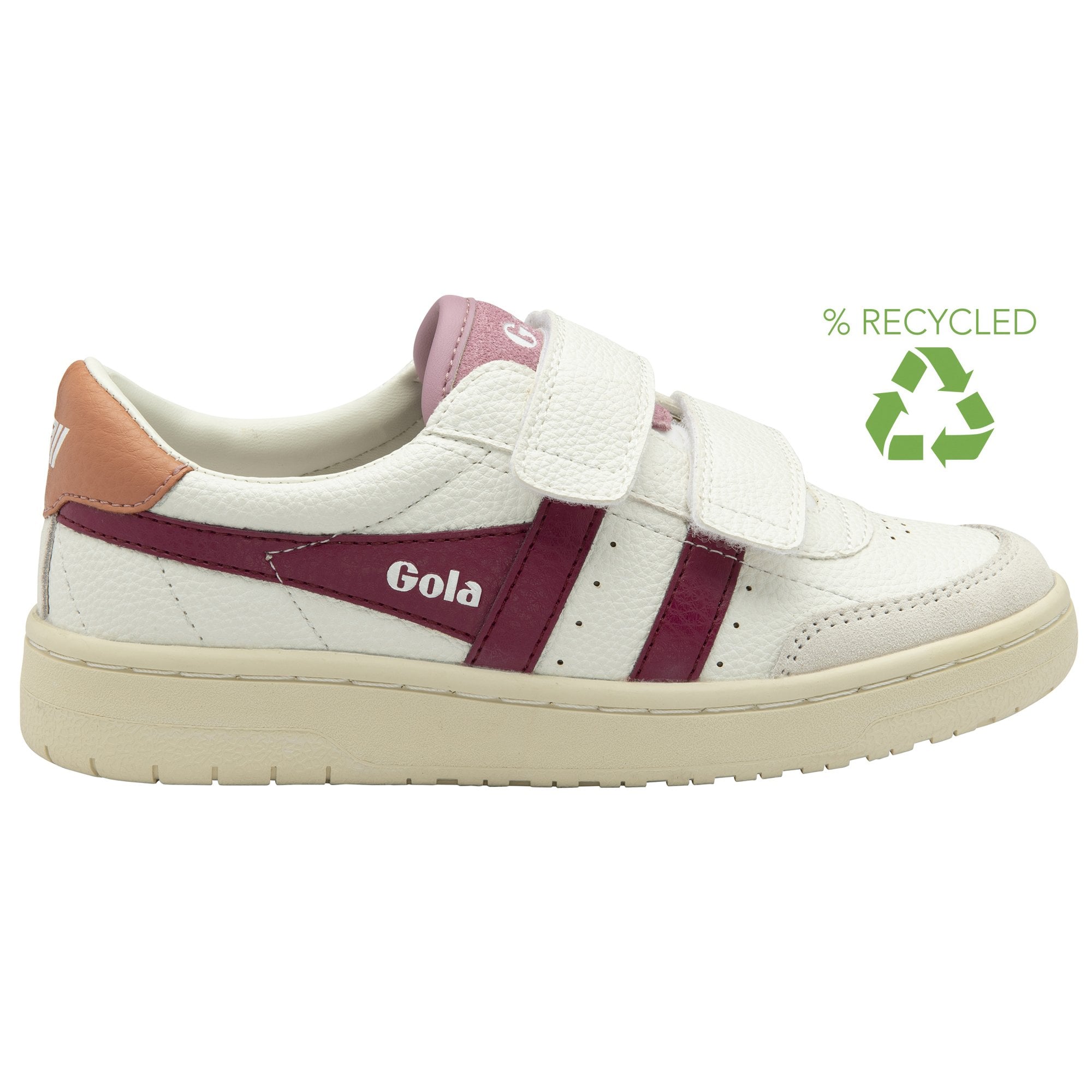 gola-falcon-strap-sneaker-f-r-kinder-wei-kirschrot-terrakotta image 1