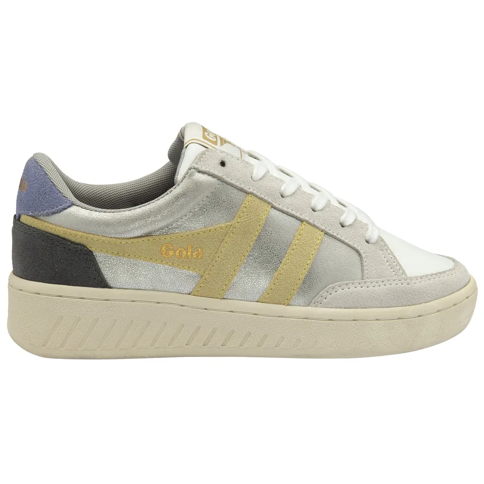 gola-superslam-blaze-sneaker-f-r-damen-silber-metallic-court image 1