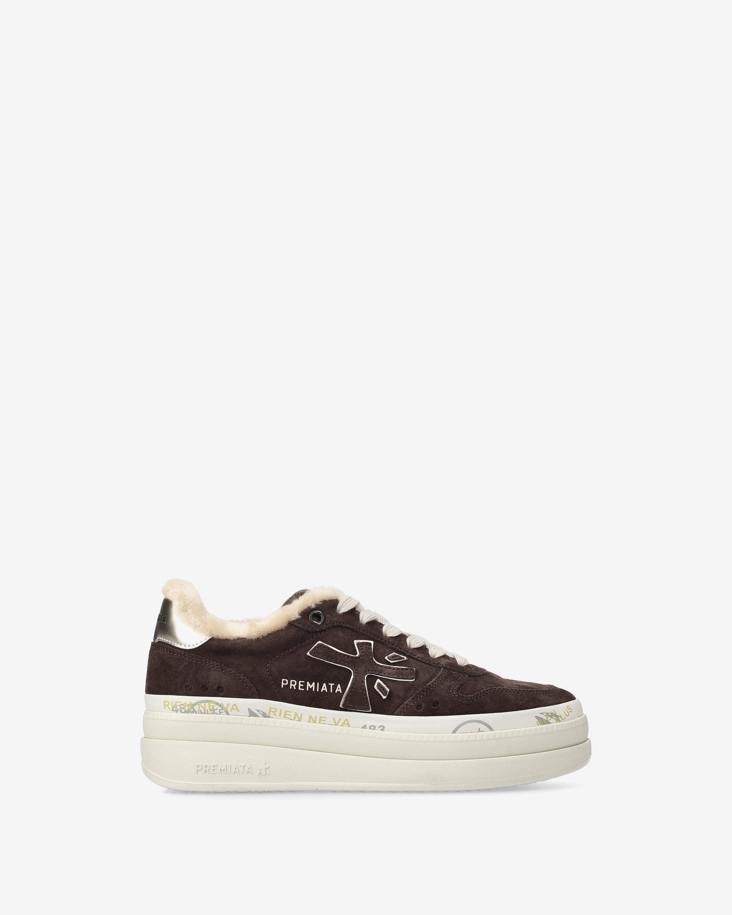 premiata-micol-7894m-damen-sneaker-suede-braun-mit-plateau-5-cm image 1