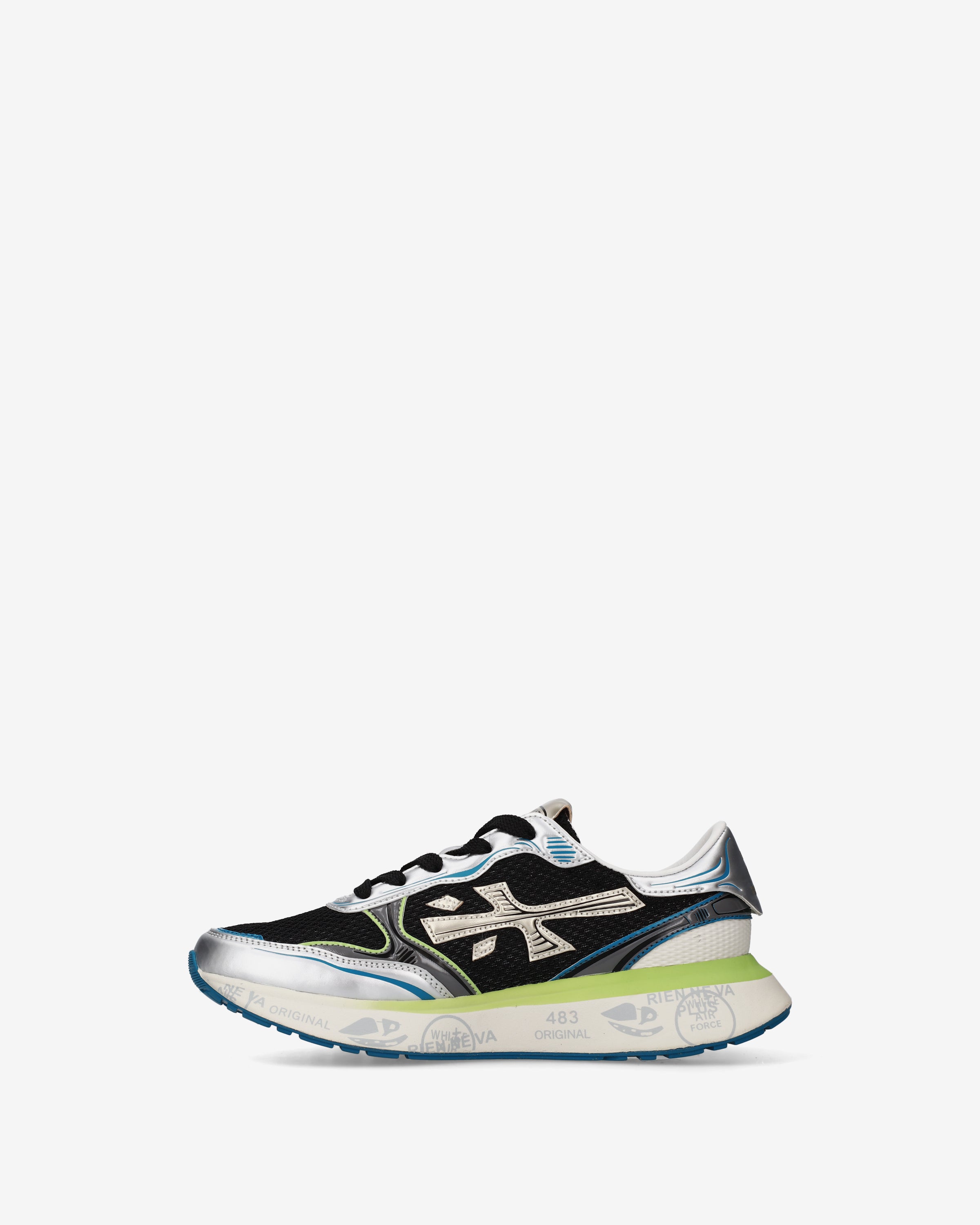 premiata-lauryn-8554-damen-running-sneaker-schwarz-silber image 3
