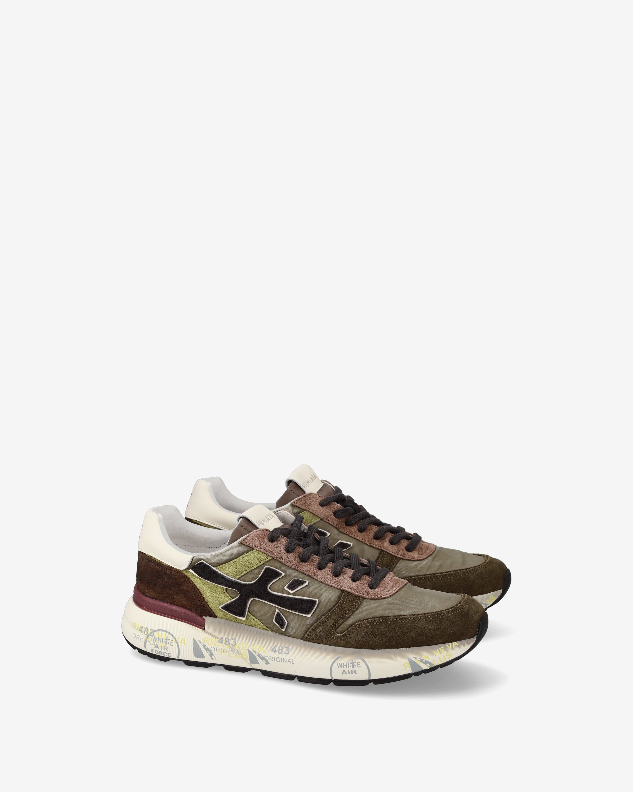 premiata-mick-7717-sneaker-olive-moro image 2