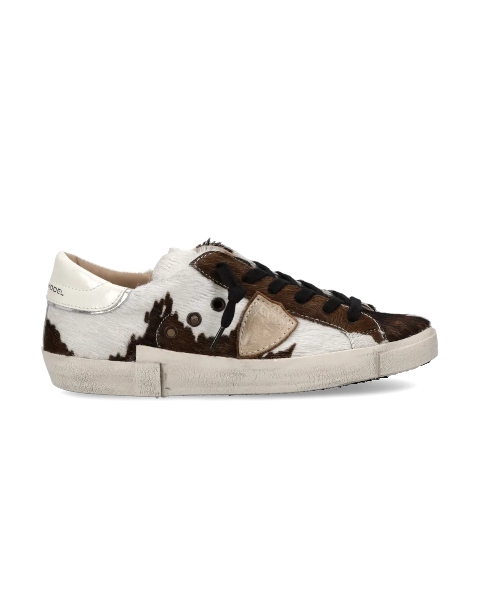 philippe-model-prsx-damen-sneaker-wei-animal-braun image 1