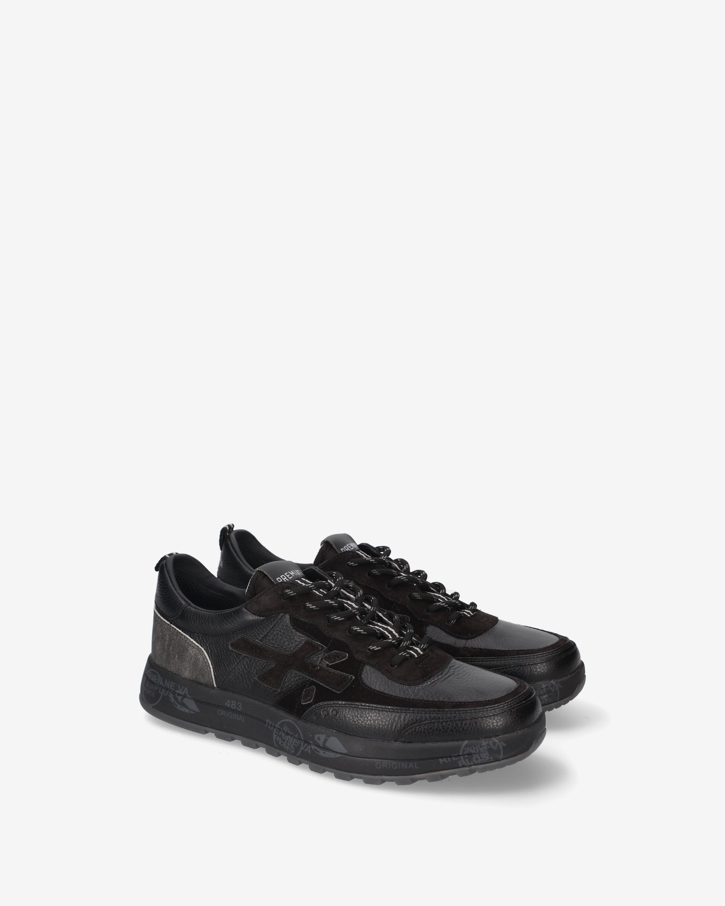 premiata-nous-8465-herren-sneaker-nero-anthrazit image 2