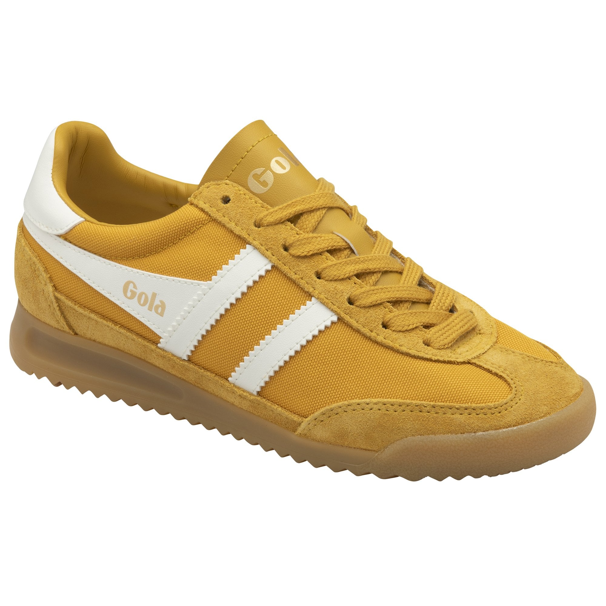 gola-tornado-damen-sneaker-sonnengelb-nylon-wildleder image 2