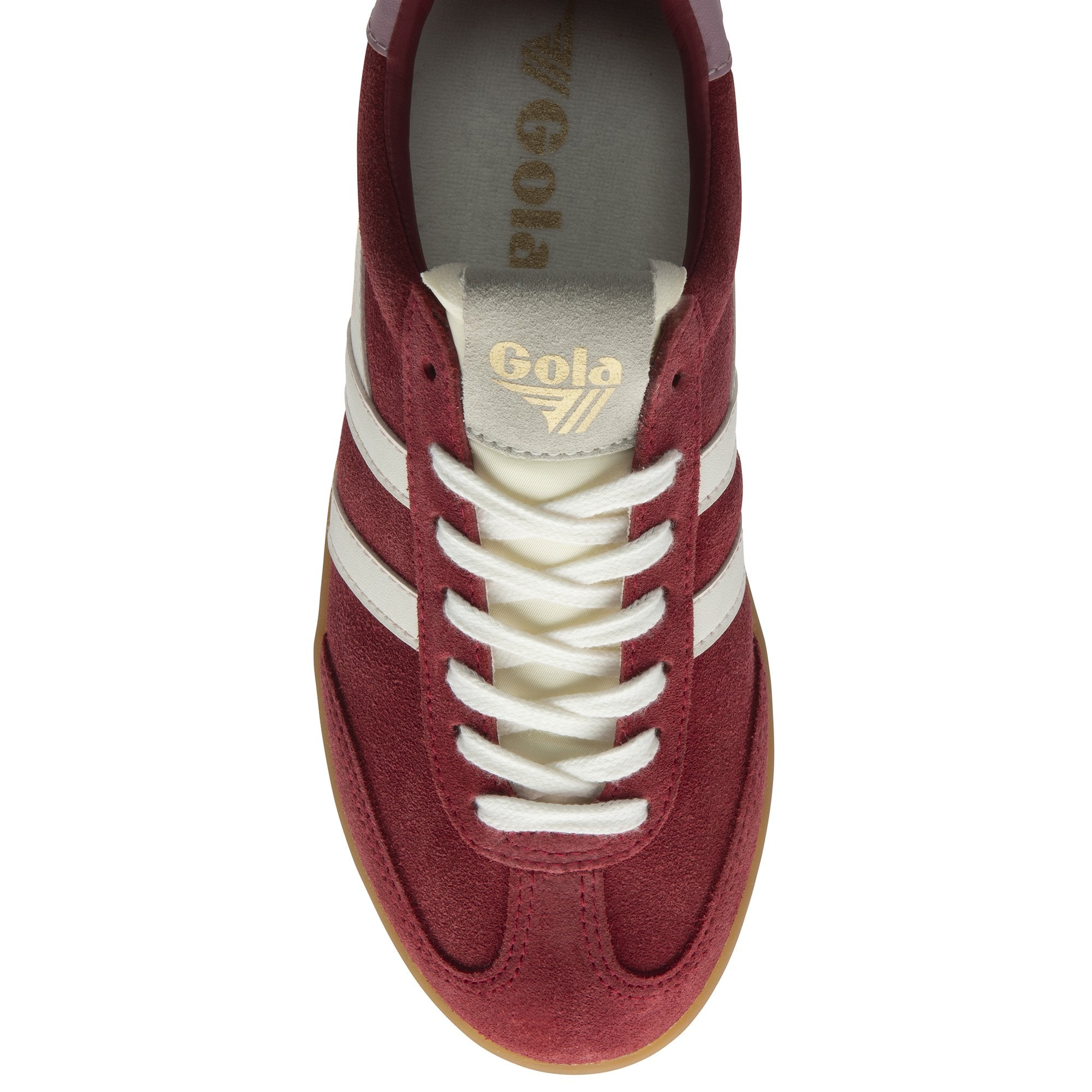 gola-cyclone-sneaker-f-r-damen-tiefrot-off-white-bonbonrosa-wildleder image 5