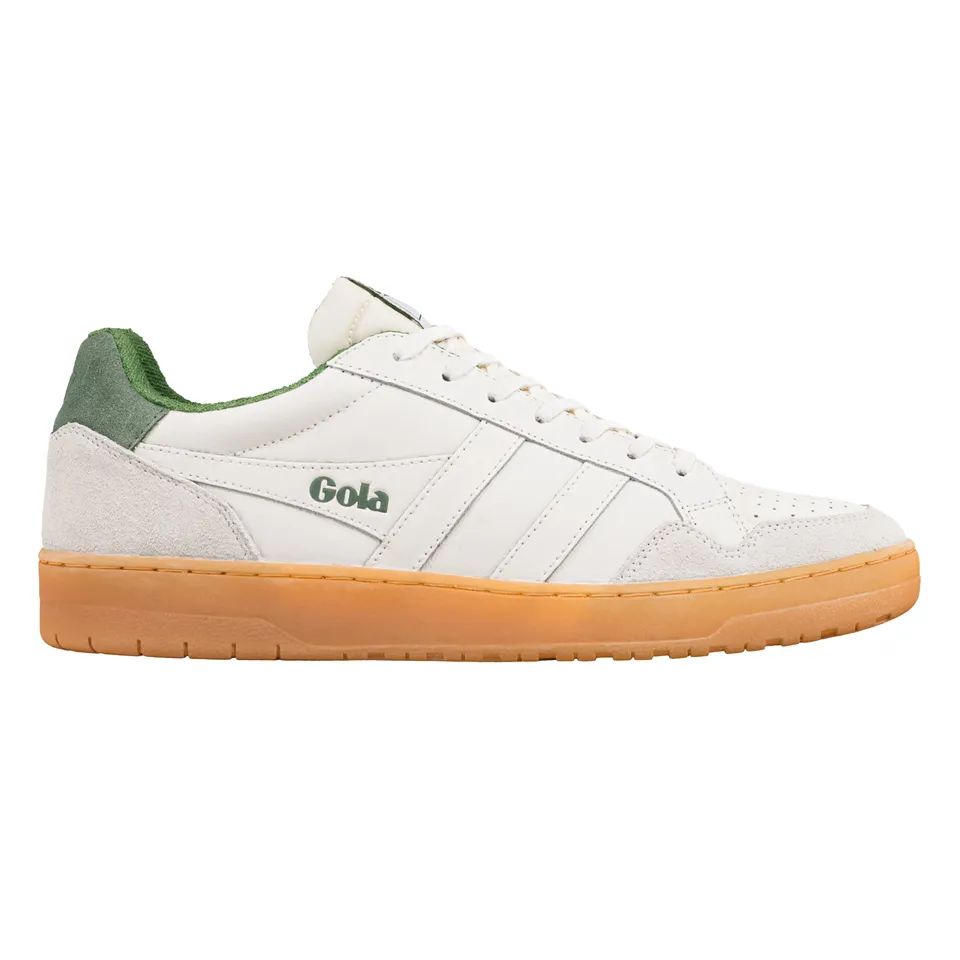 gola-eagle-86-herren-sneaker-tennis-sneaker-in-off-white-evergreen image 1