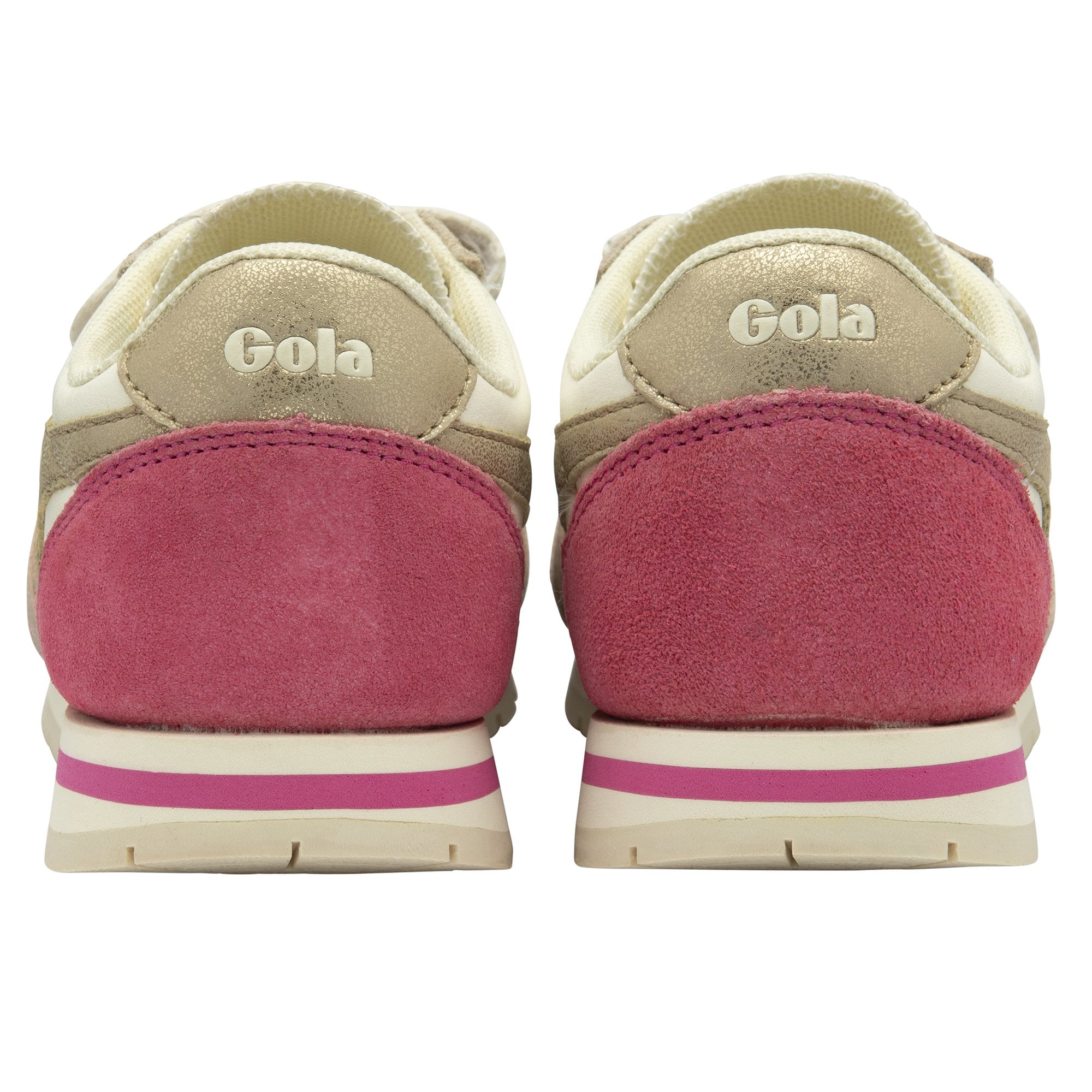 gola-daytona-quadrant-strap-kinder-sneaker-creme-pink-gold image 4