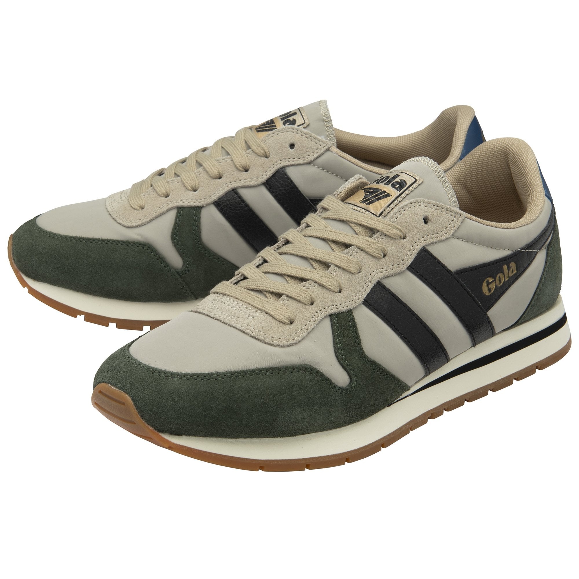 gola-daytona-herren-sneaker-beige-dunkelkhaki-schwarz image 3