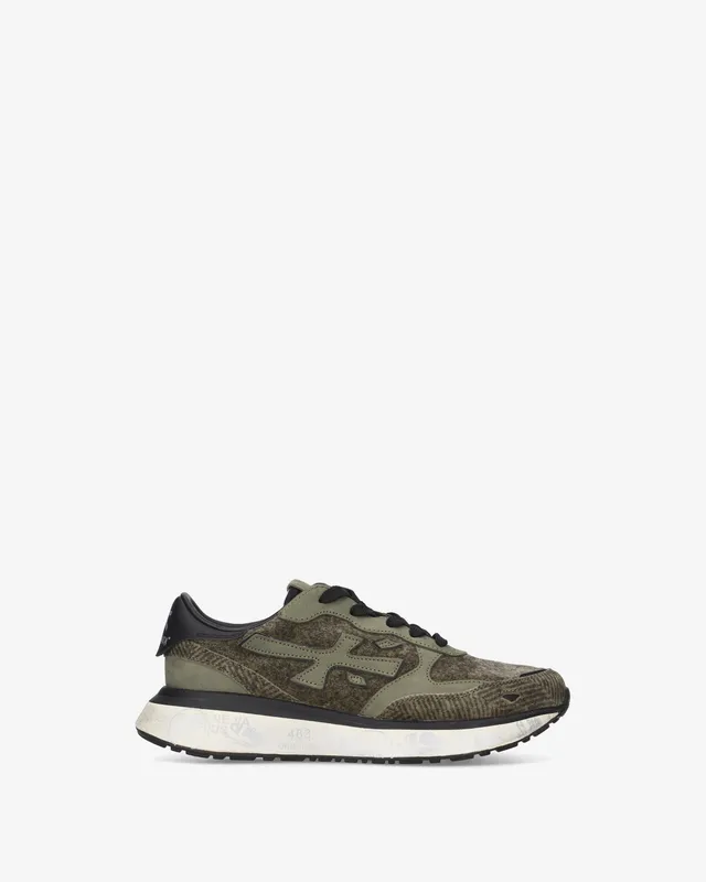 premiata-lauryn-8550-sneaker-damen-olive-used-look image 1