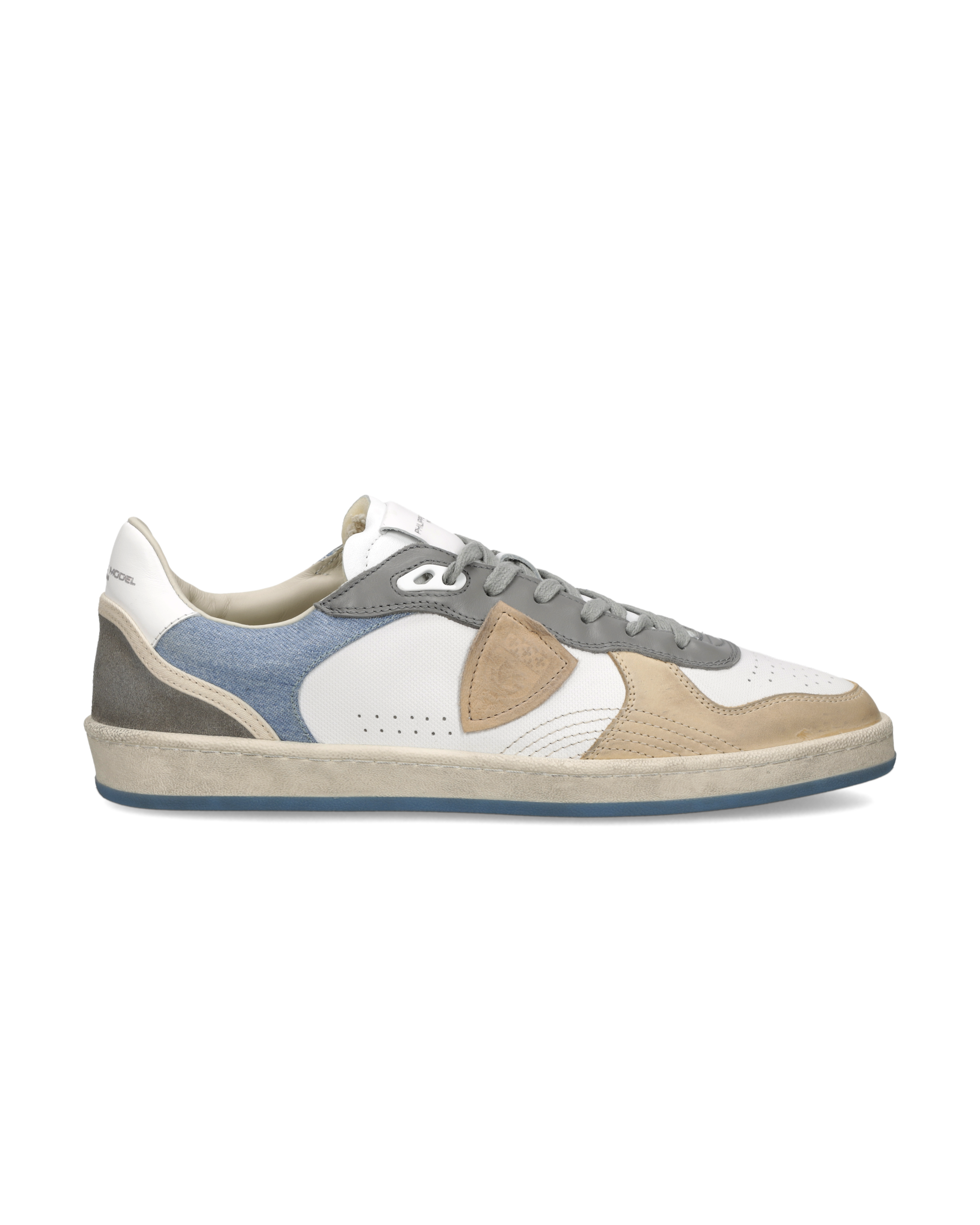 philippe-model-pgal-sneaker-herren-wei-hellblau-denim image 1