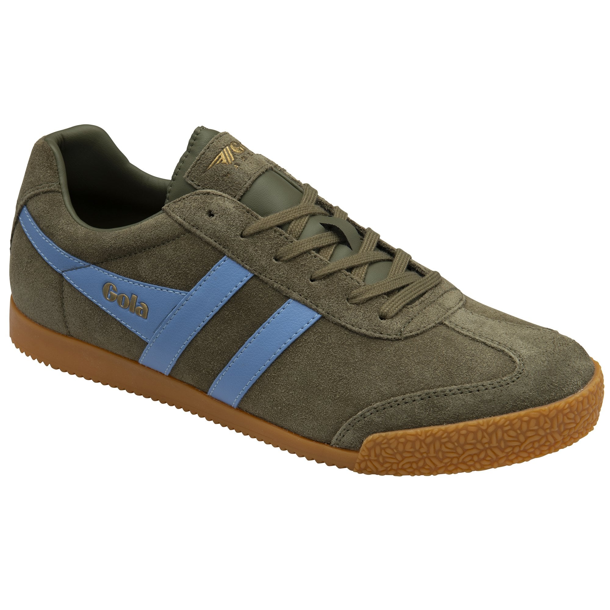 gola-harrier-herren-sneaker-khaki-hellblau-wildleder image 2