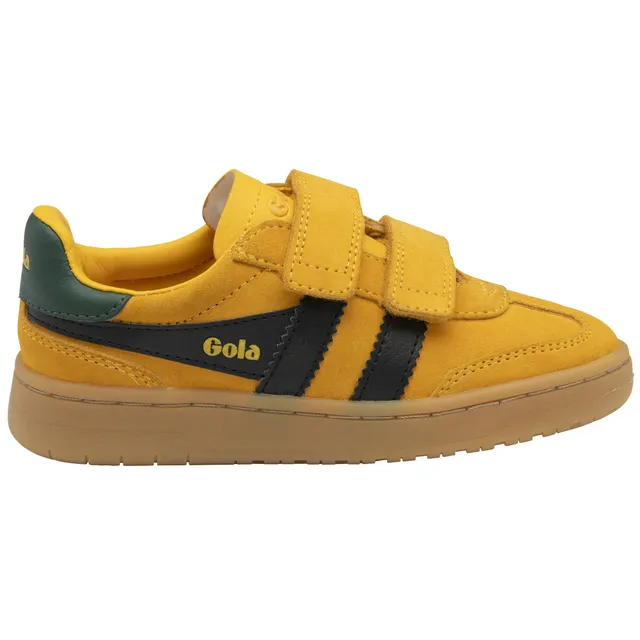 gola-viper-strap-kinder-turnschuhe-mit-klett-in-sonnengelb-schwarz-gr-n image 1