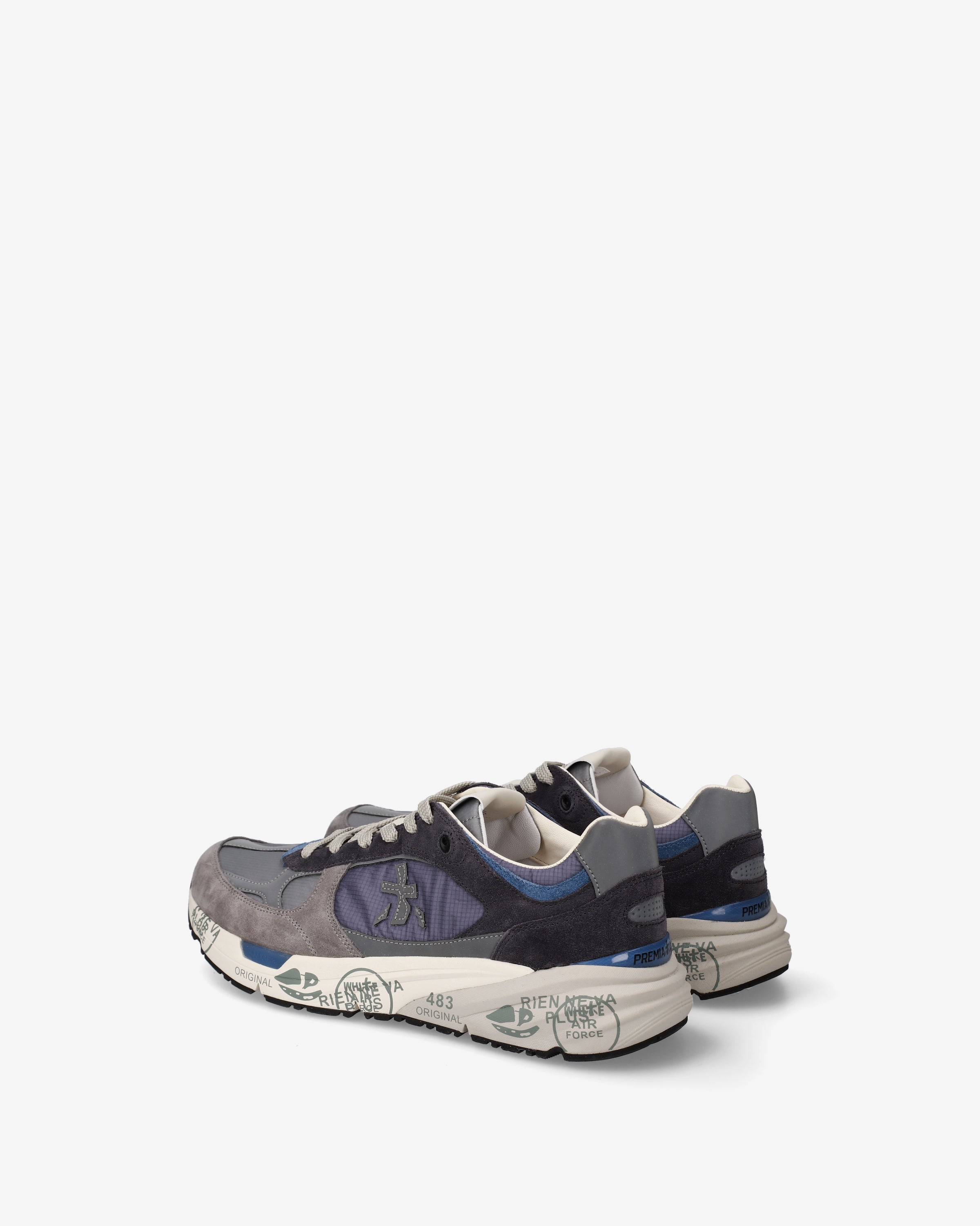 premiata-mase25-8021-sneaker-herren-blau-grau-suede-tech image 5