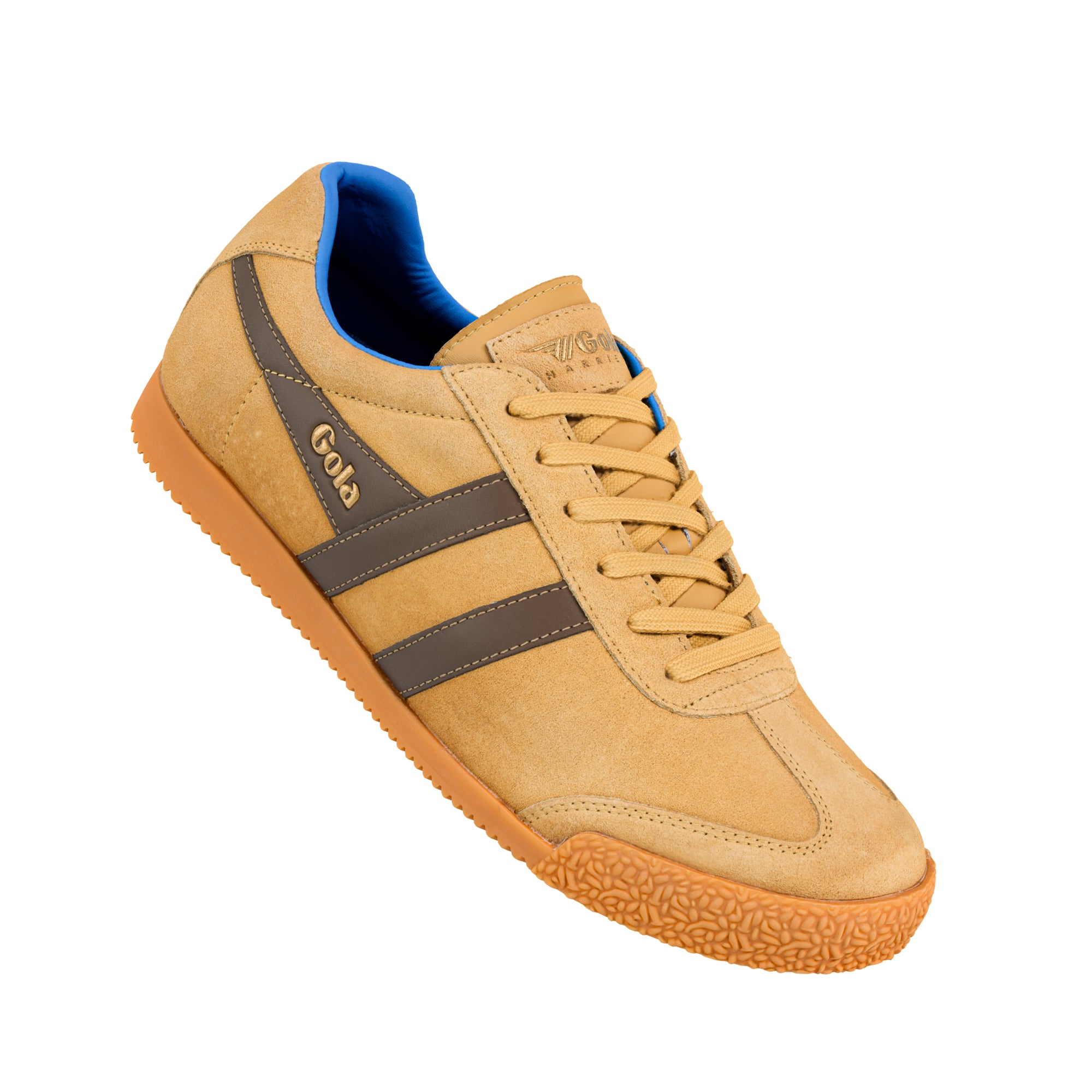 gola-harrier-herren-sneaker-wildleder-senfgelb-otterbraun image 5
