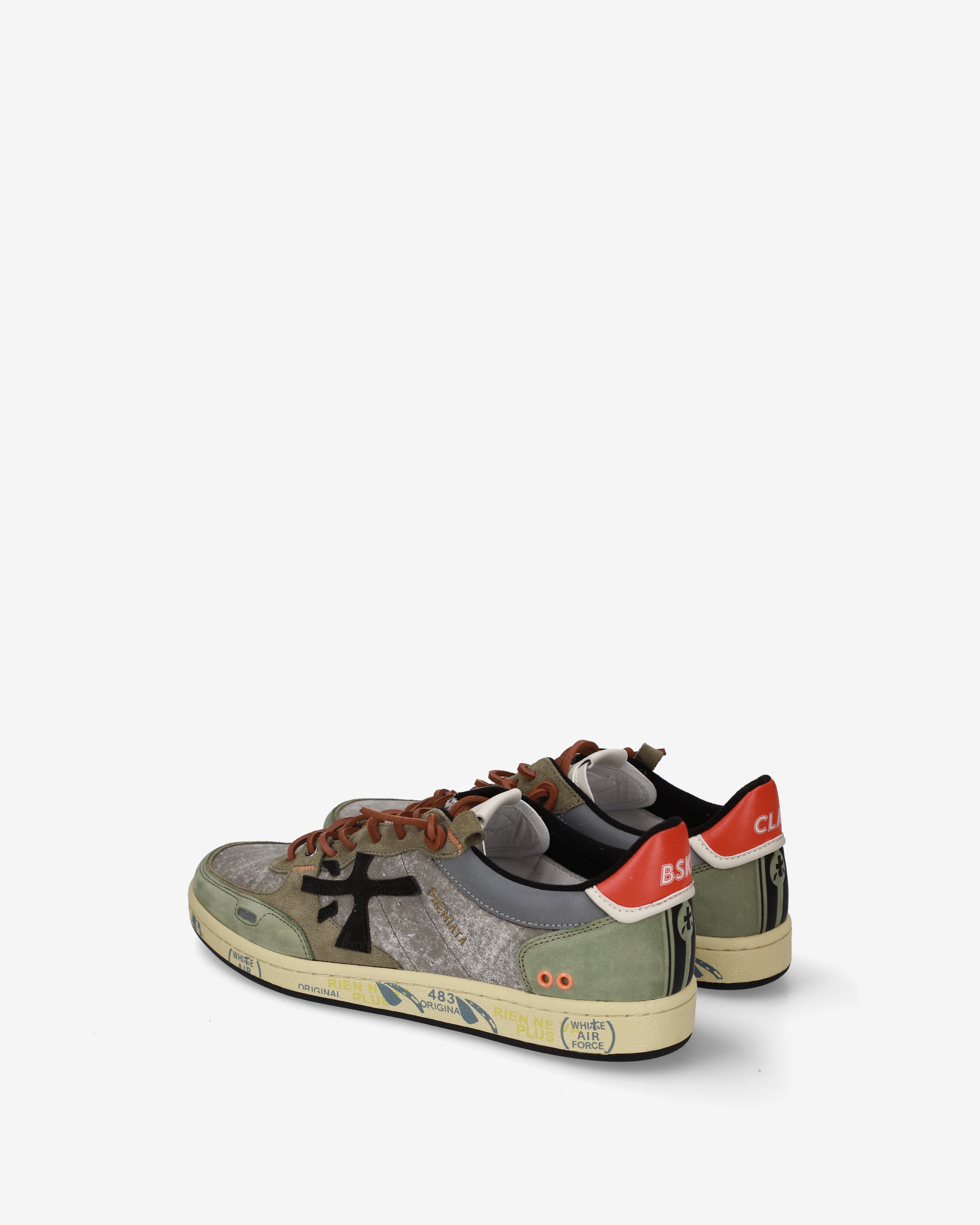 premiata-bskt-clay-7845-herren-sneaker-sage-grey image 5