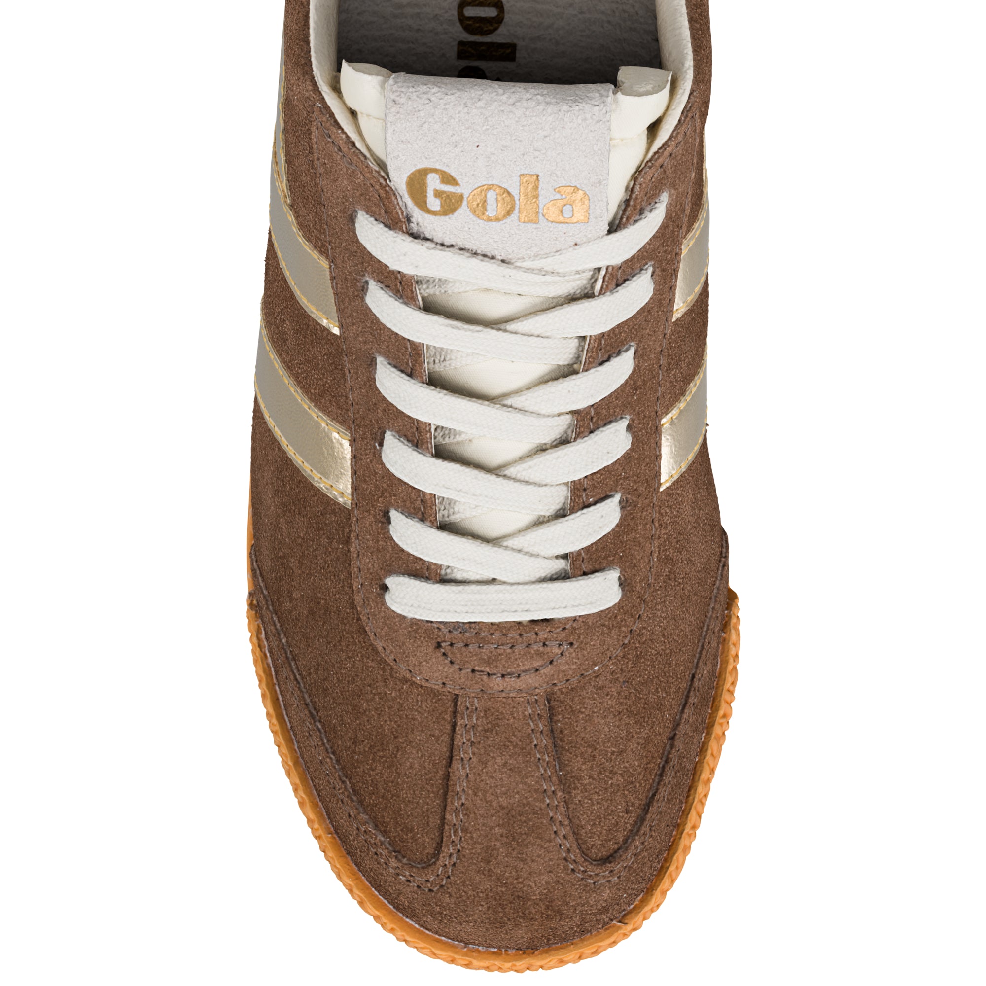 gola-elan-glitz-damen-sneaker-dunkelbraun-camel-gold image 4