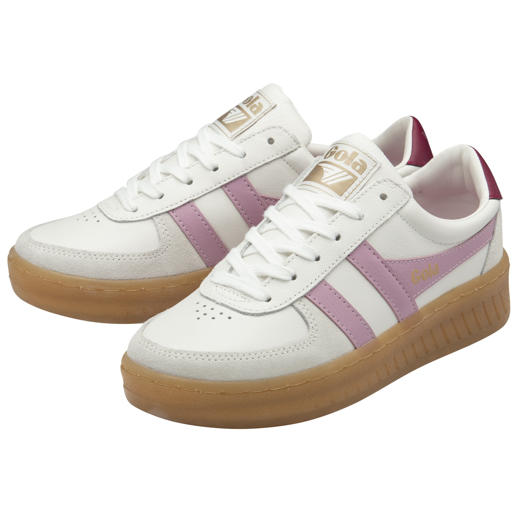 gola-grandslam-elite-trainer-f-r-damen-tennis-sneaker-wei-kirschrot-gum image 3